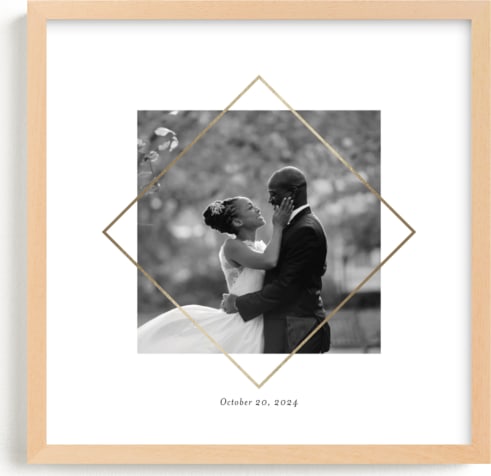 This is a gold foil stamped photo art by Snow and Ivy called Love Frame.