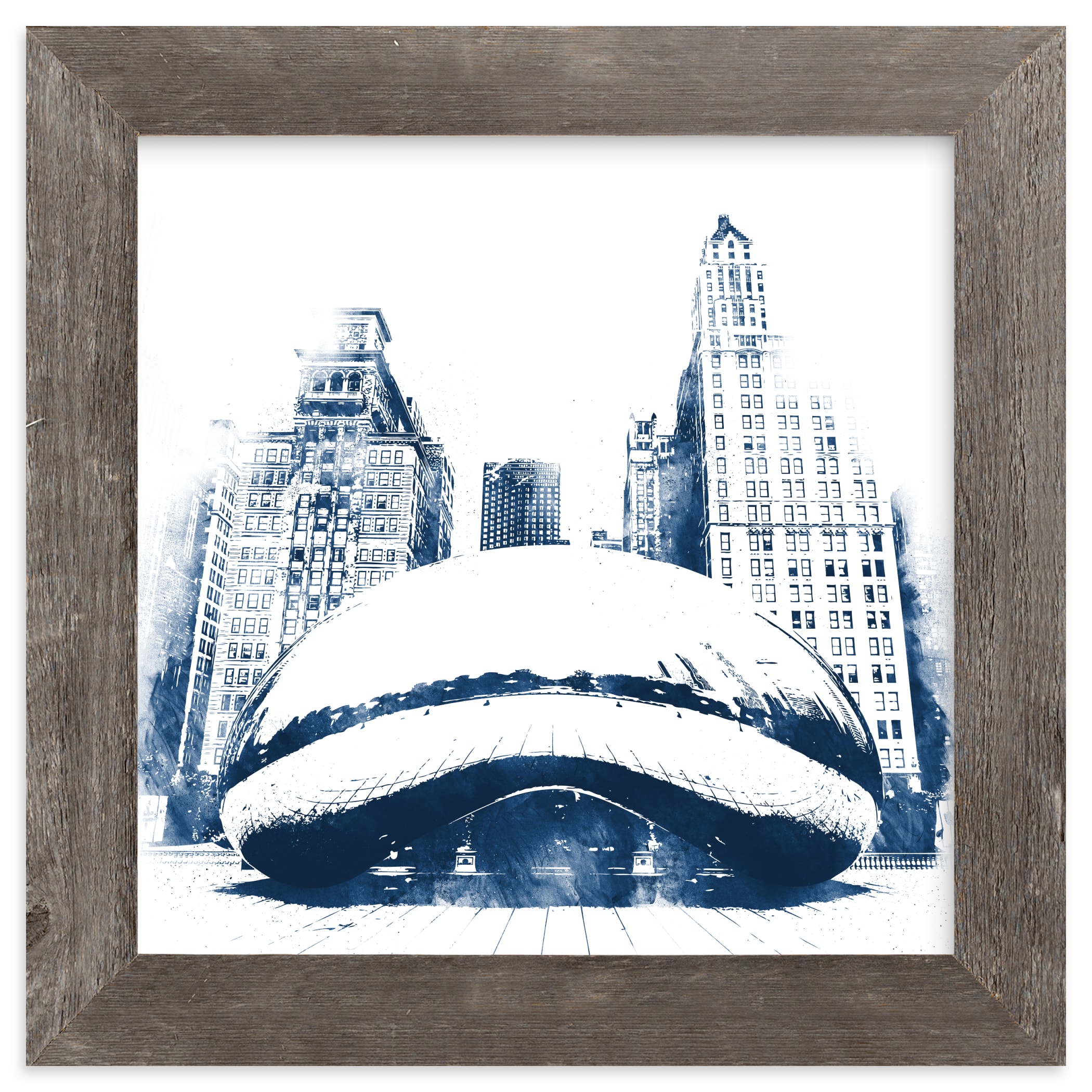 chicago bean drawing