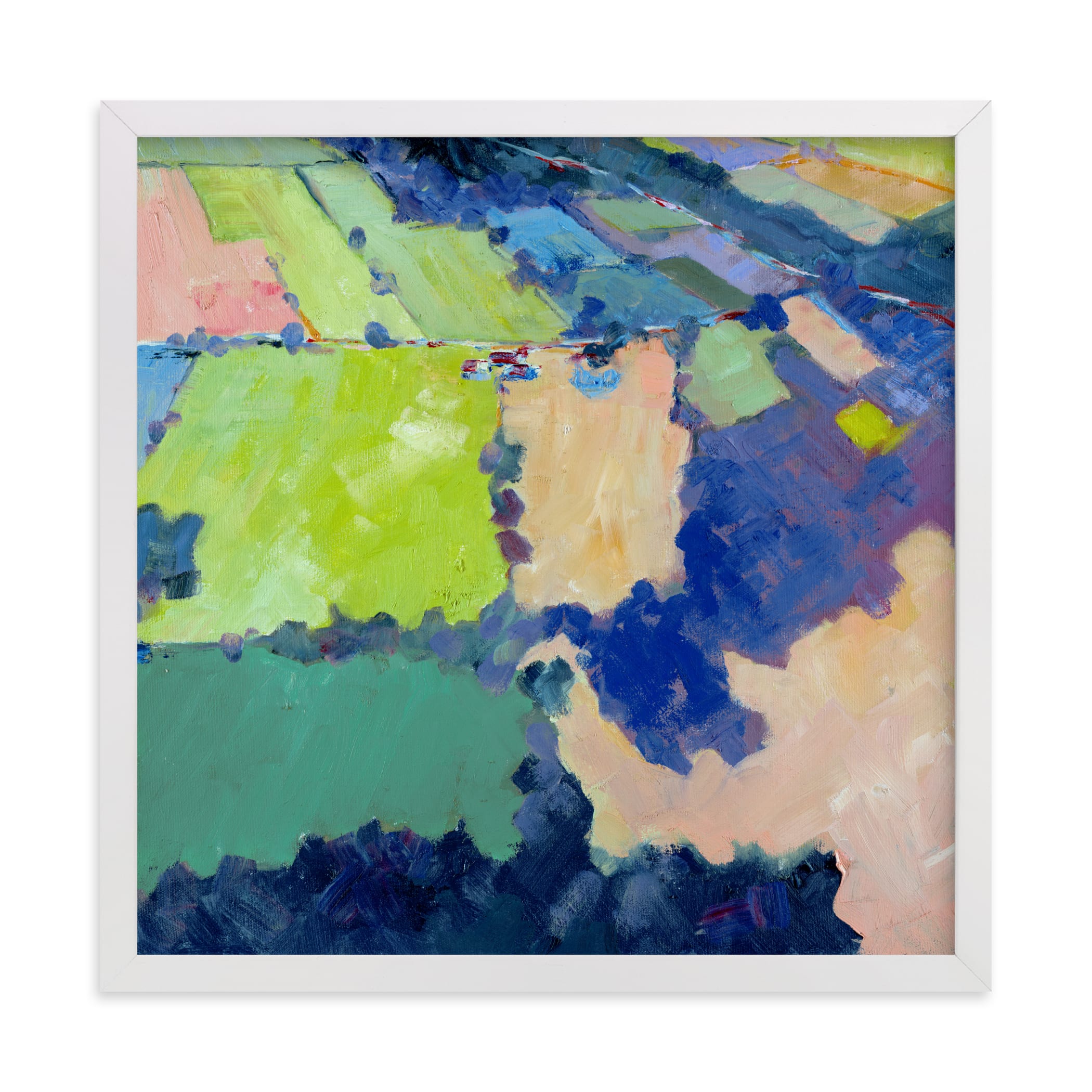 "Above the Farm 1" - Limited Edition Art Print by Stephanie Goos Johnson in beautiful frame options and a variety of sizes.