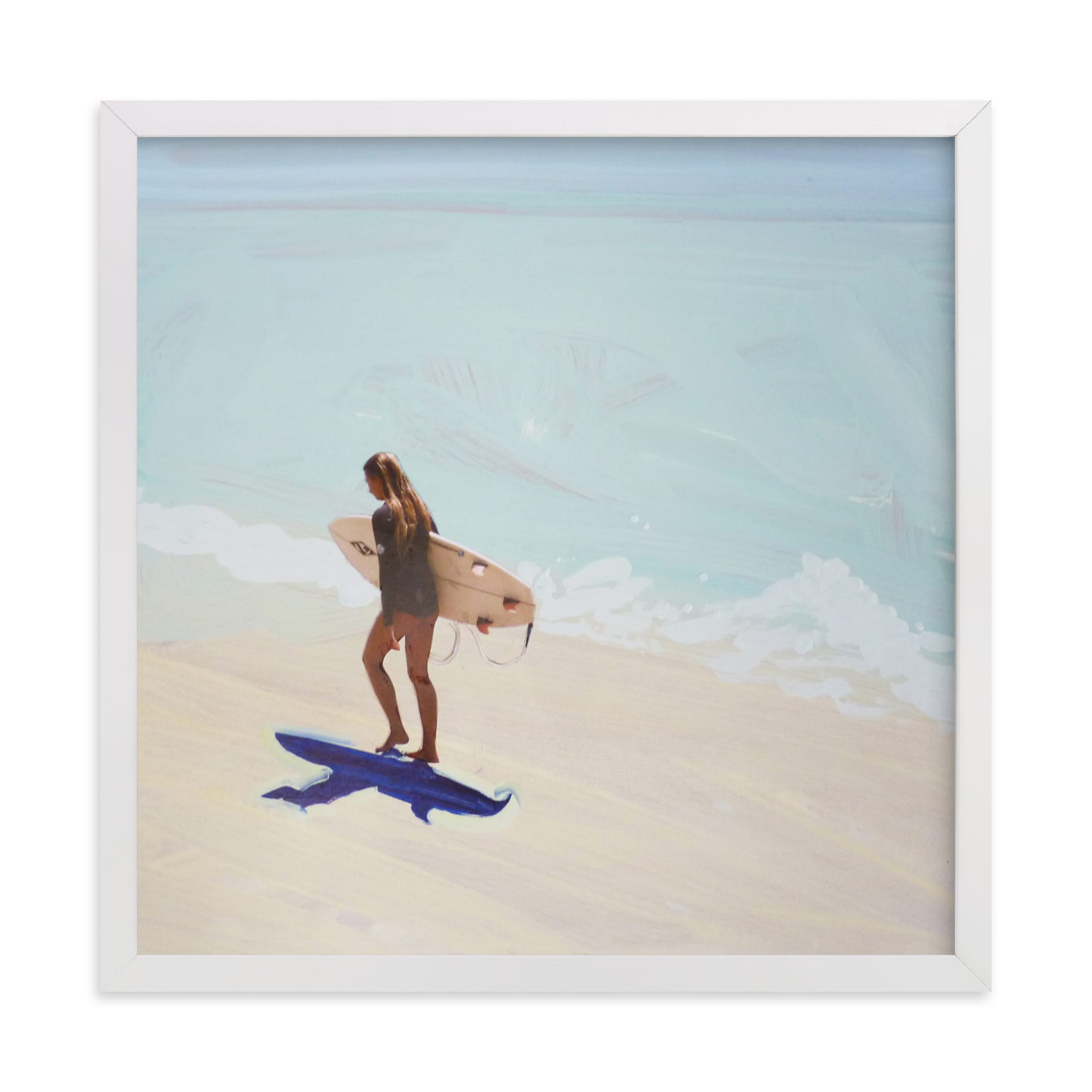 "Surfer Bae 1" - Limited Edition Art Print by Annie Seaton in beautiful frame options and a variety of sizes.