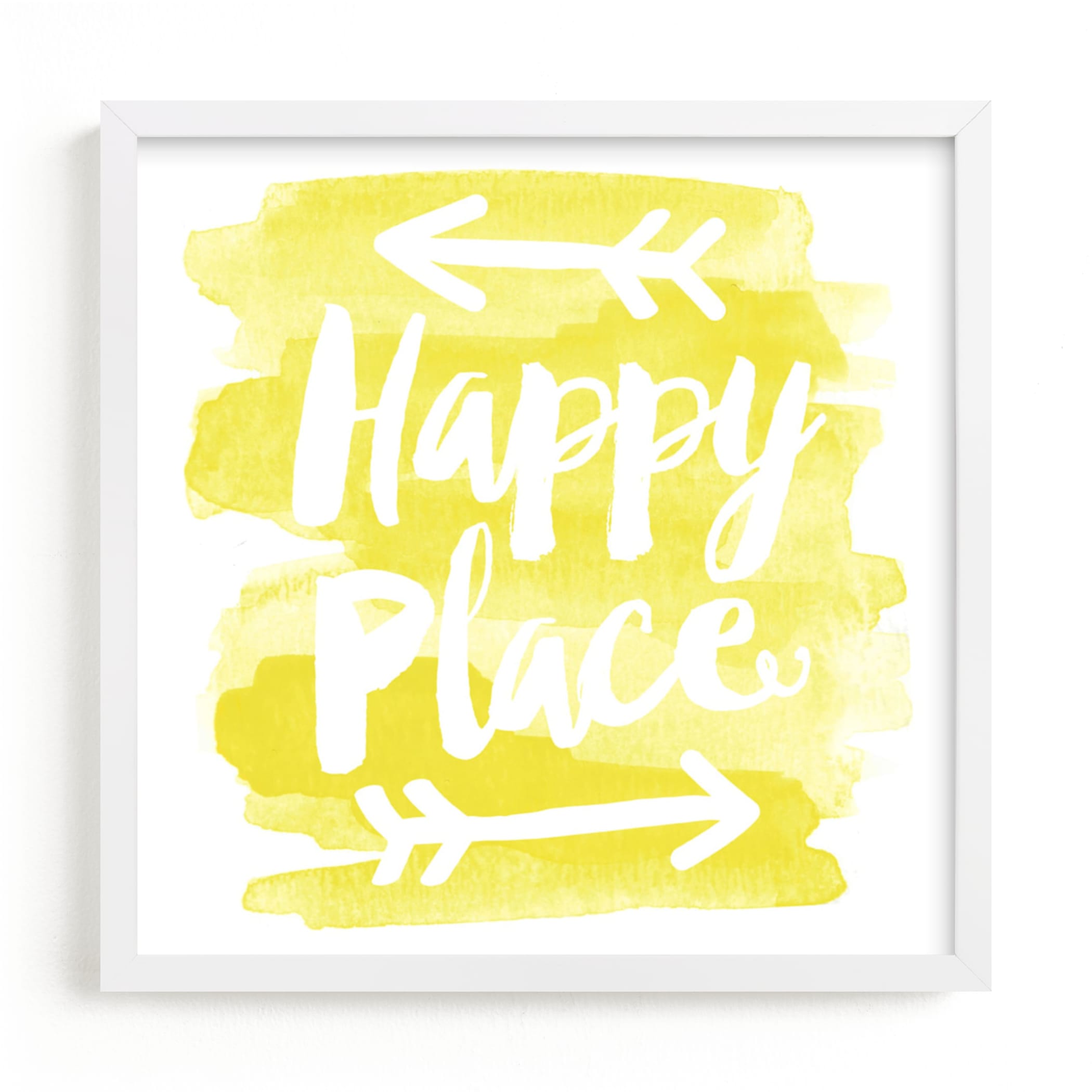 "Happy Place" - Art Print by Jessie Steury in beautiful frame options and a variety of sizes.