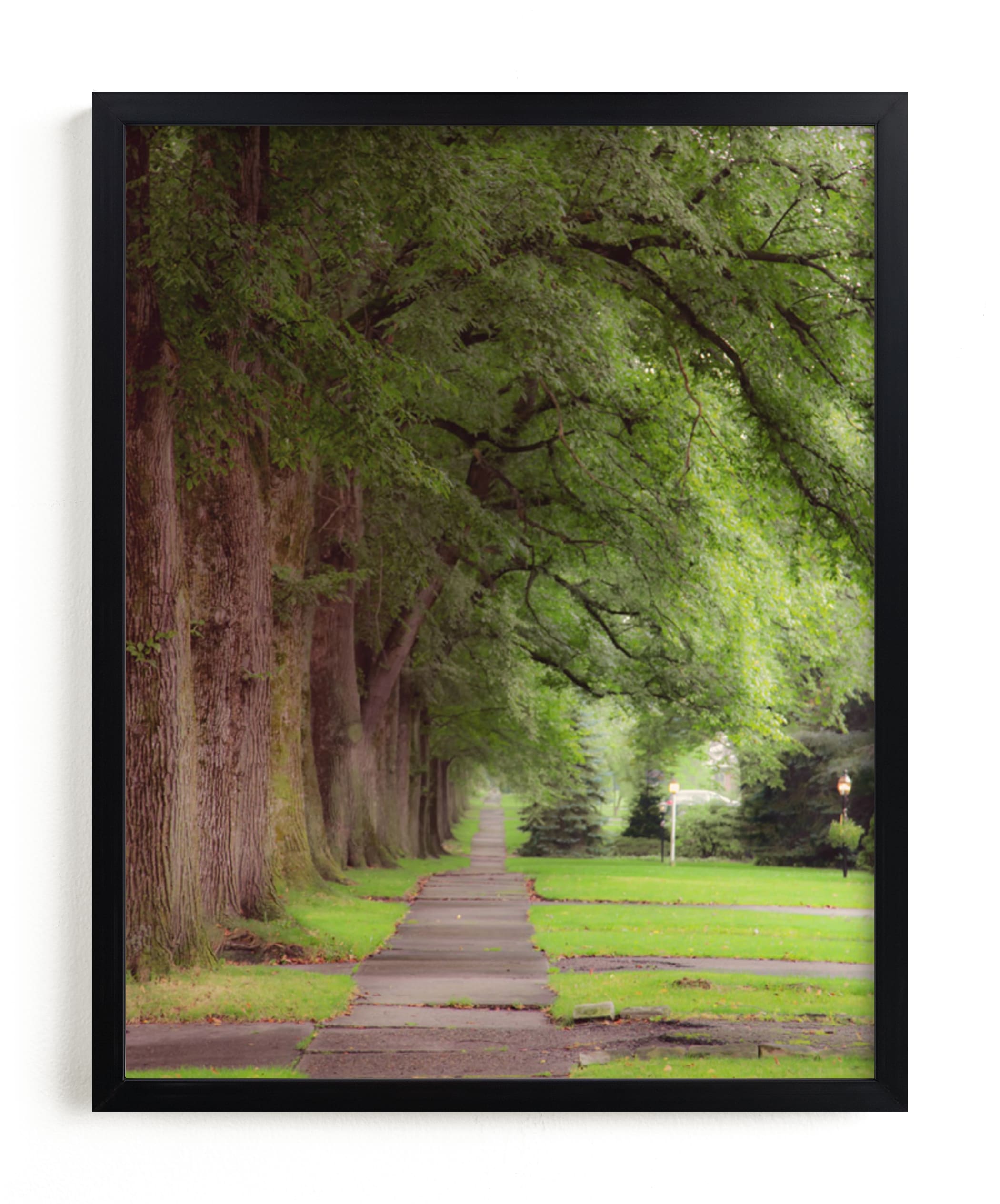 "The Street I Live On II" - Art Print by Erin Niehenke in beautiful frame options and a variety of sizes.