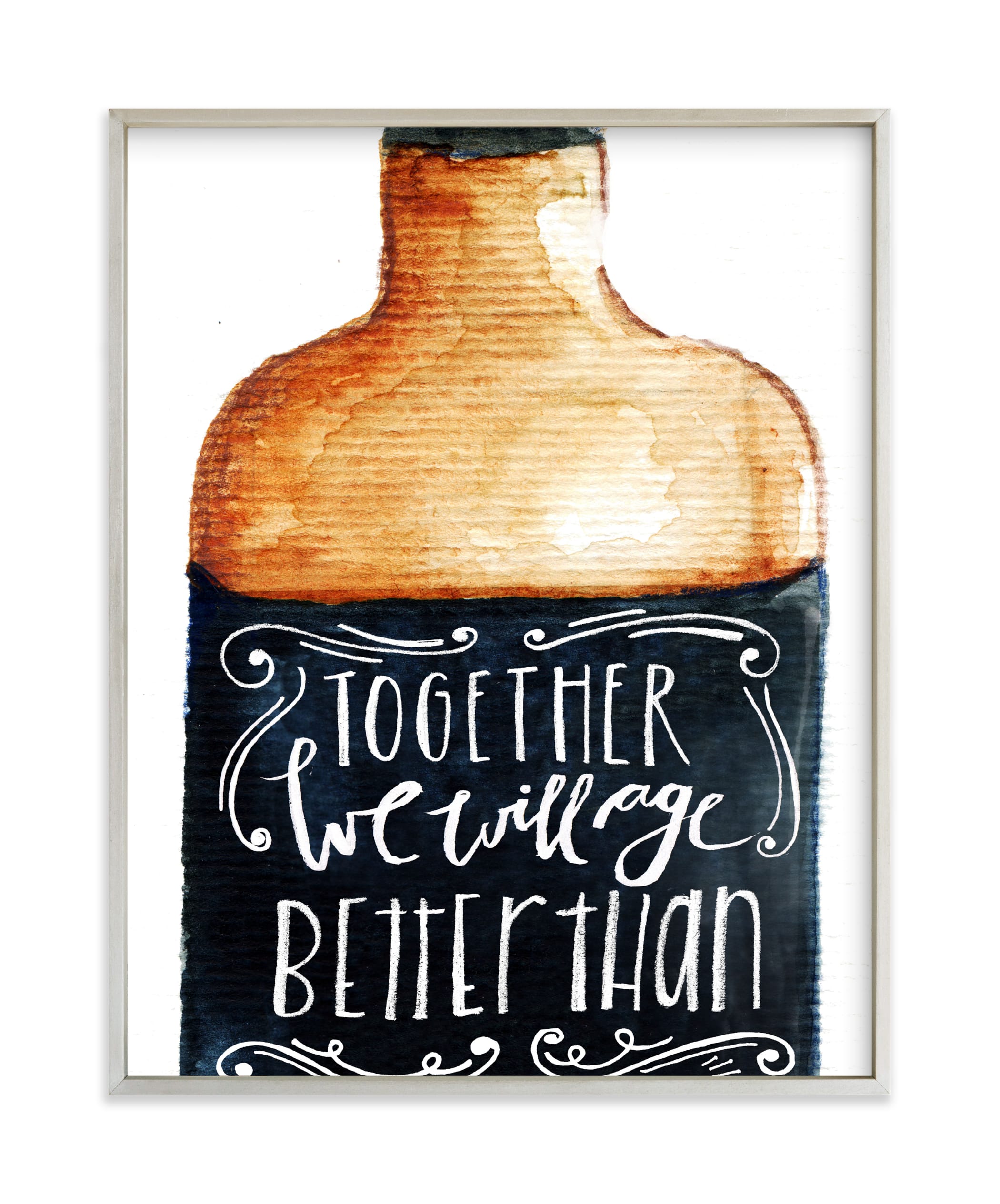 "Better than whiskey" - Limited Edition Art Print by Lulaloo in beautiful frame options and a variety of sizes.
