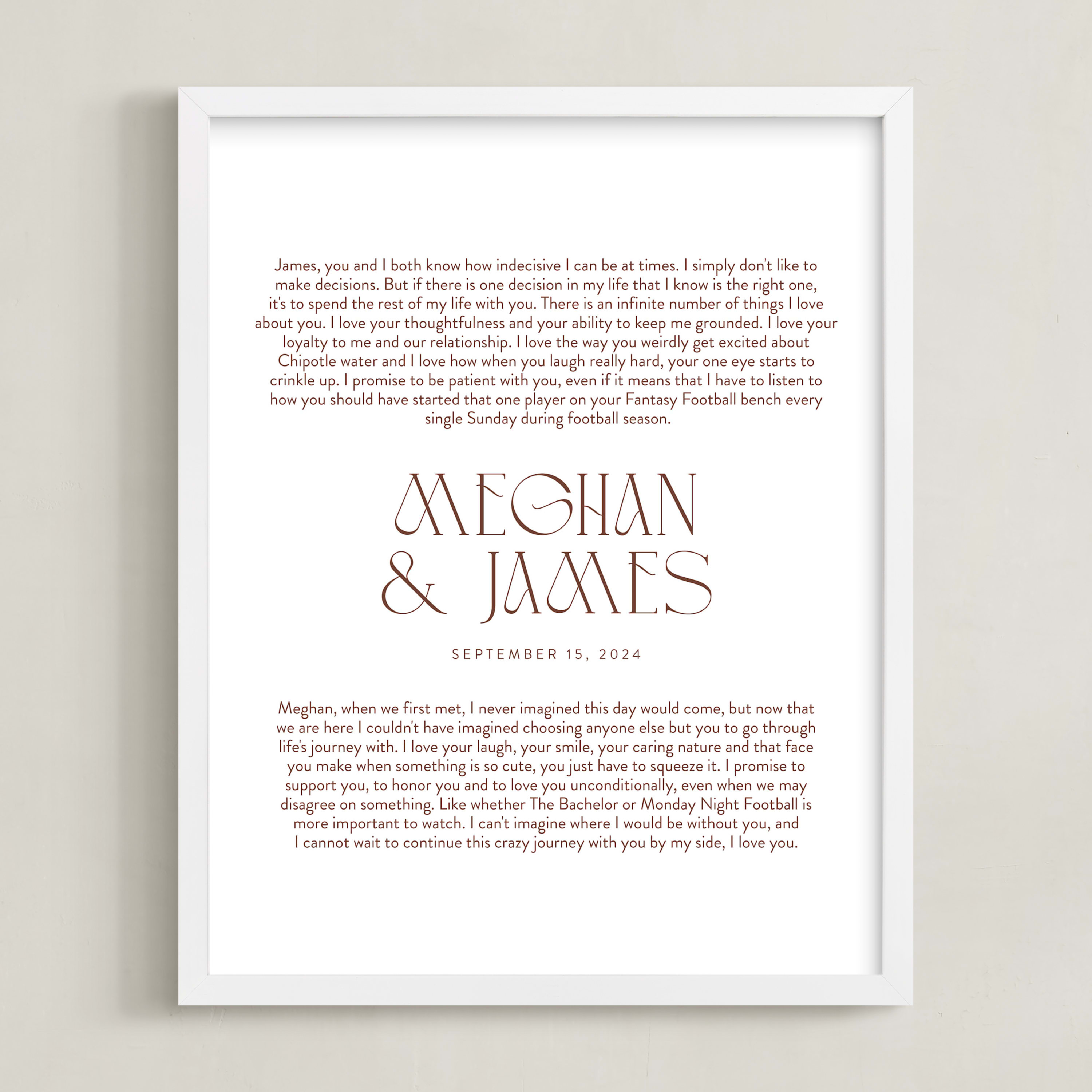 Our Vows Art Print Completely Custom Art by Minted Minted
