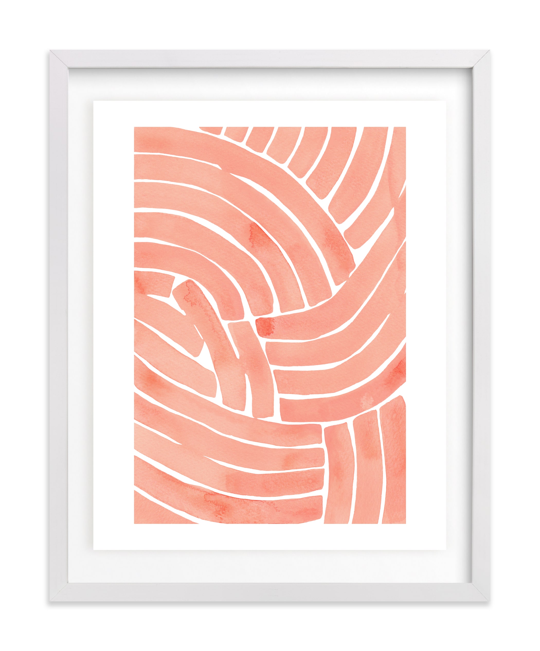 Curvy lines Wall Art Print