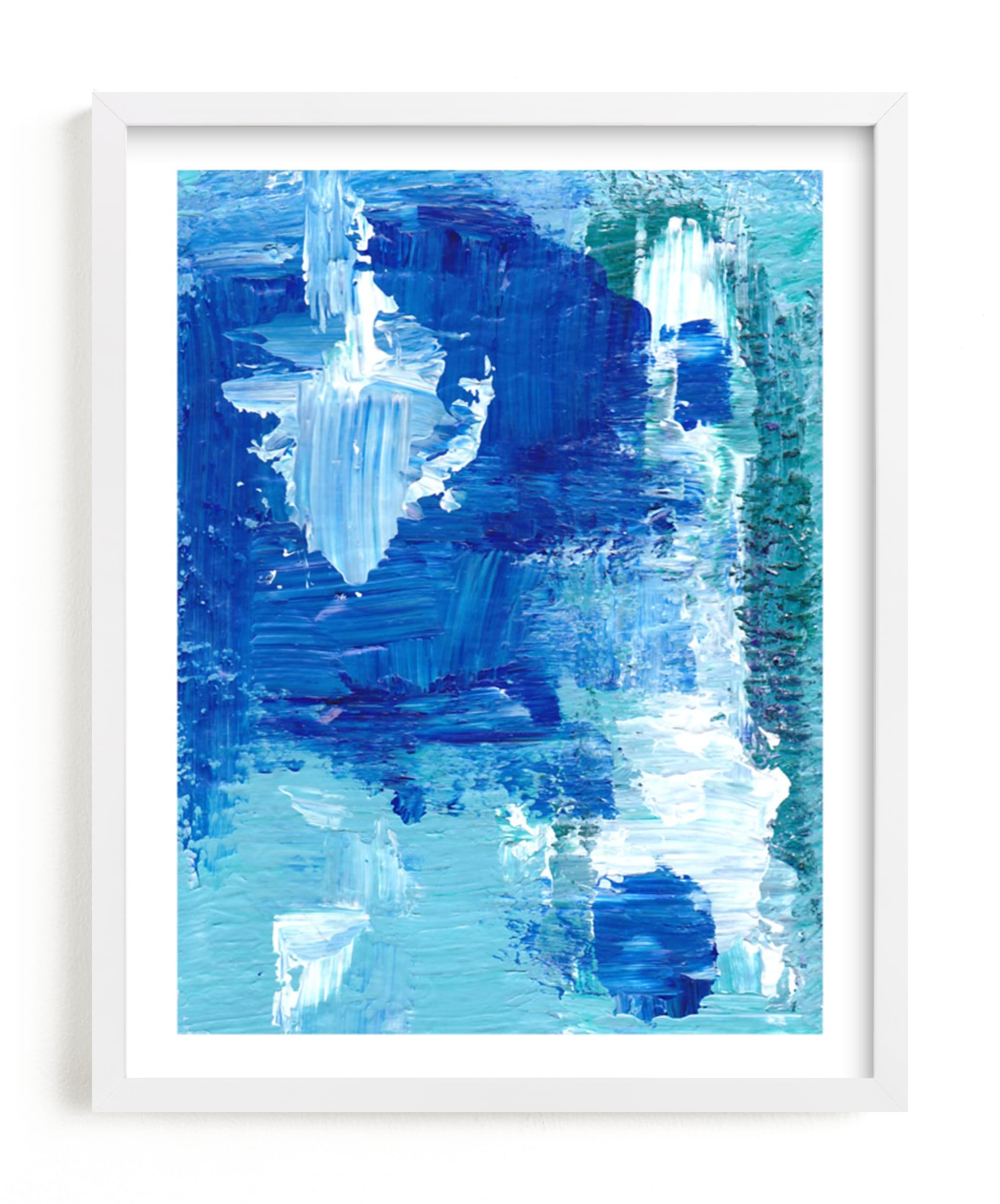 "Ocean Breeze" - Art Print by Ilana Greenberg in beautiful frame options and a variety of sizes.