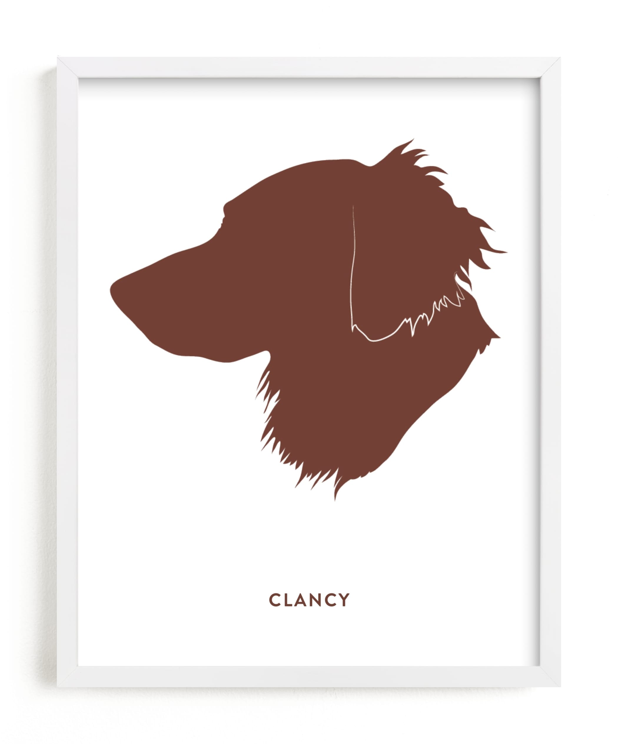 "Custom Pet Silhouette Art" - Silhouette Digital Art by Minted in beautiful frame options and a variety of sizes.