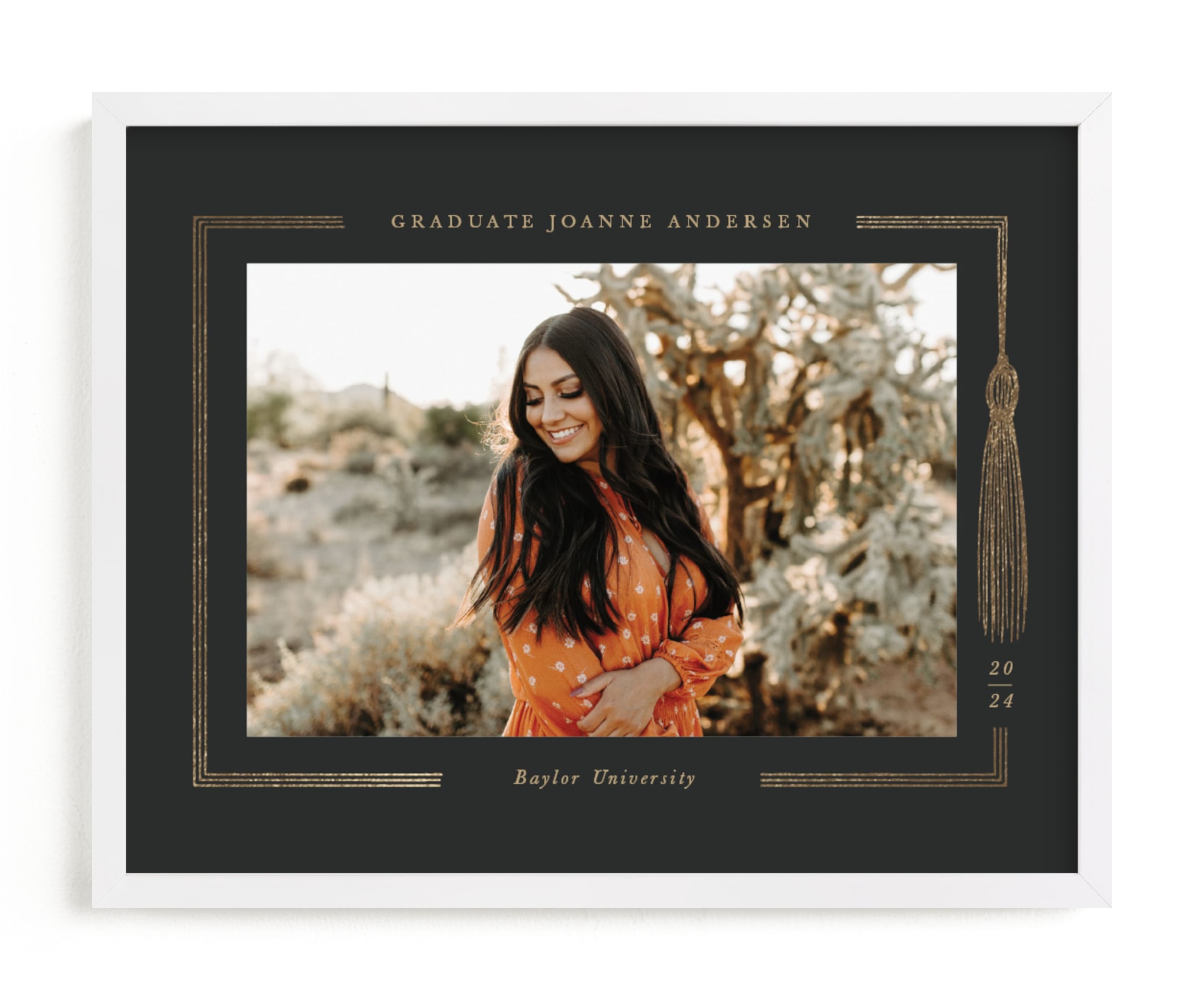 Graduation gown Foil Pressed Photo Art Print