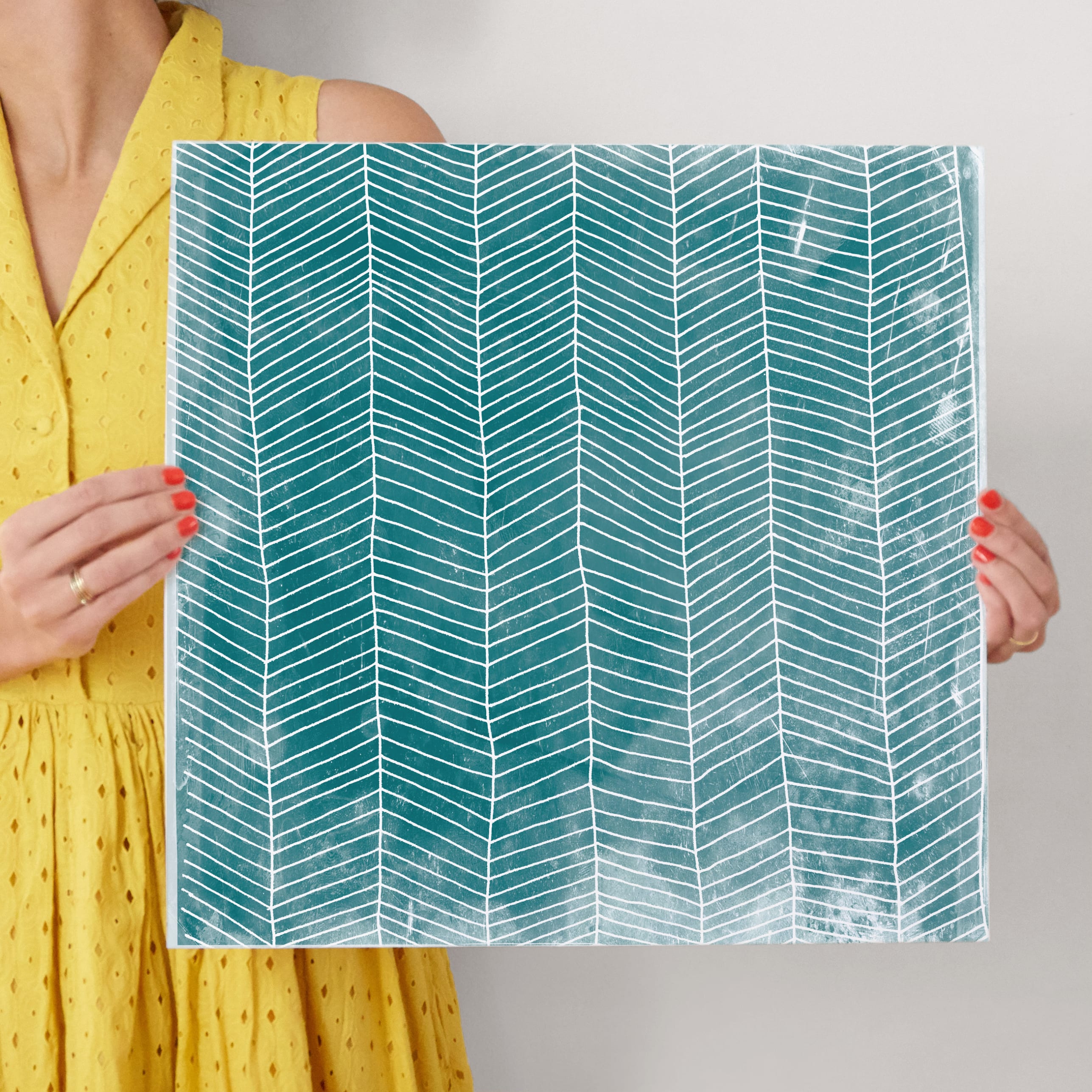 Abstract Herringbone Wall Art Prints by Kerry Doyle Paper Dahlia Minted
