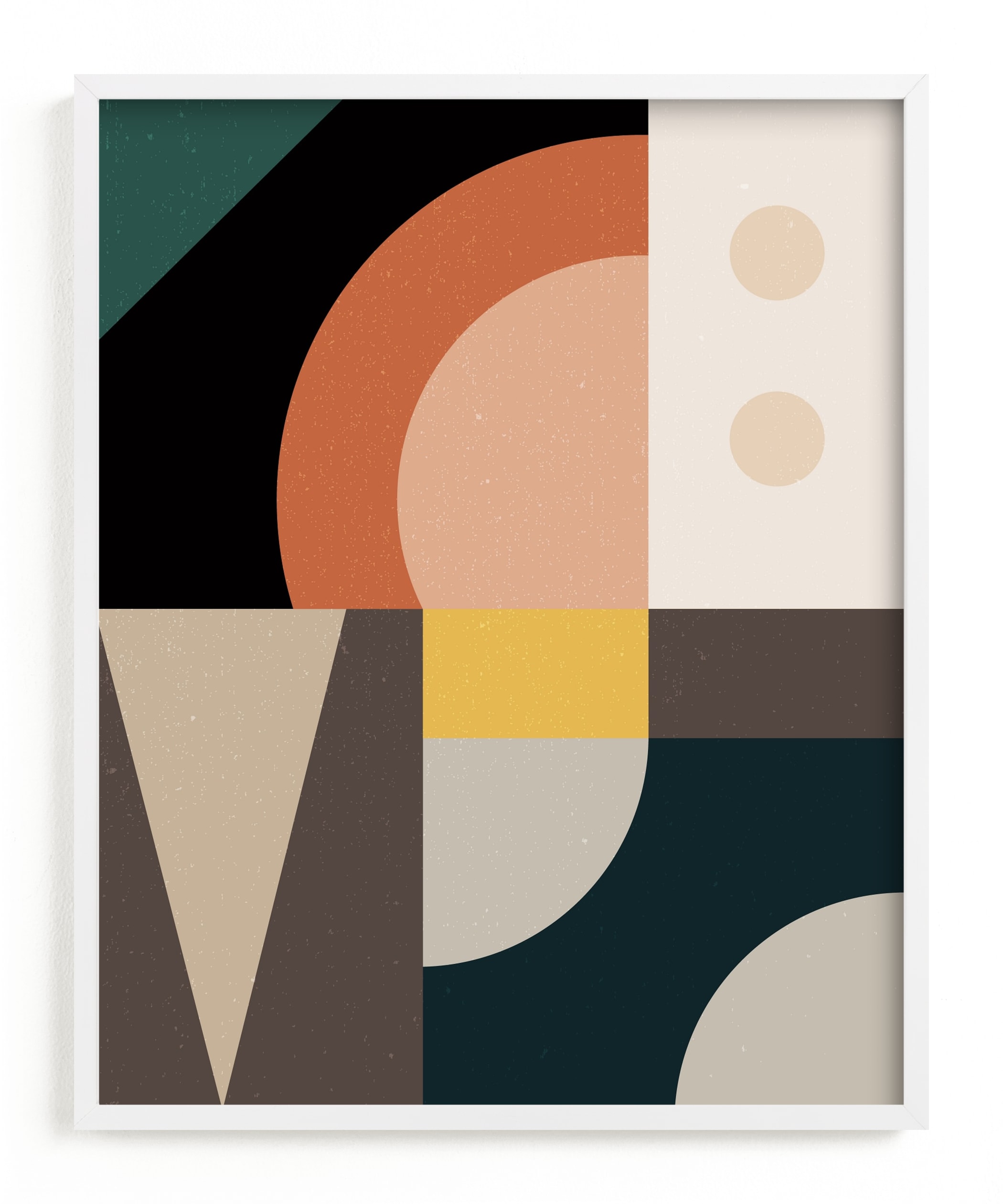 "Mid Century Jungle I" - Limited Edition Art Print by Maria Alou in beautiful frame options and a variety of sizes.