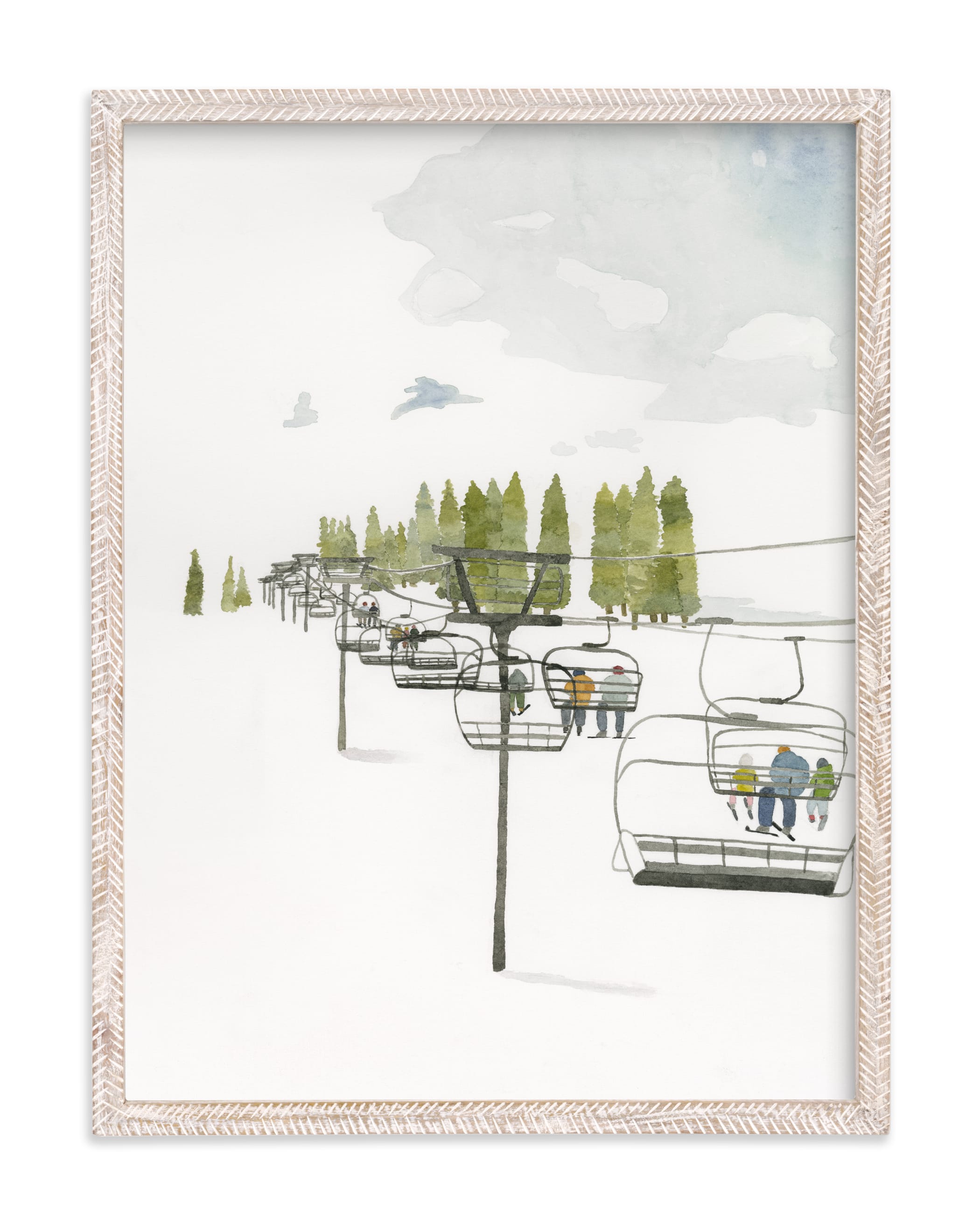 Ski Lift Art Print