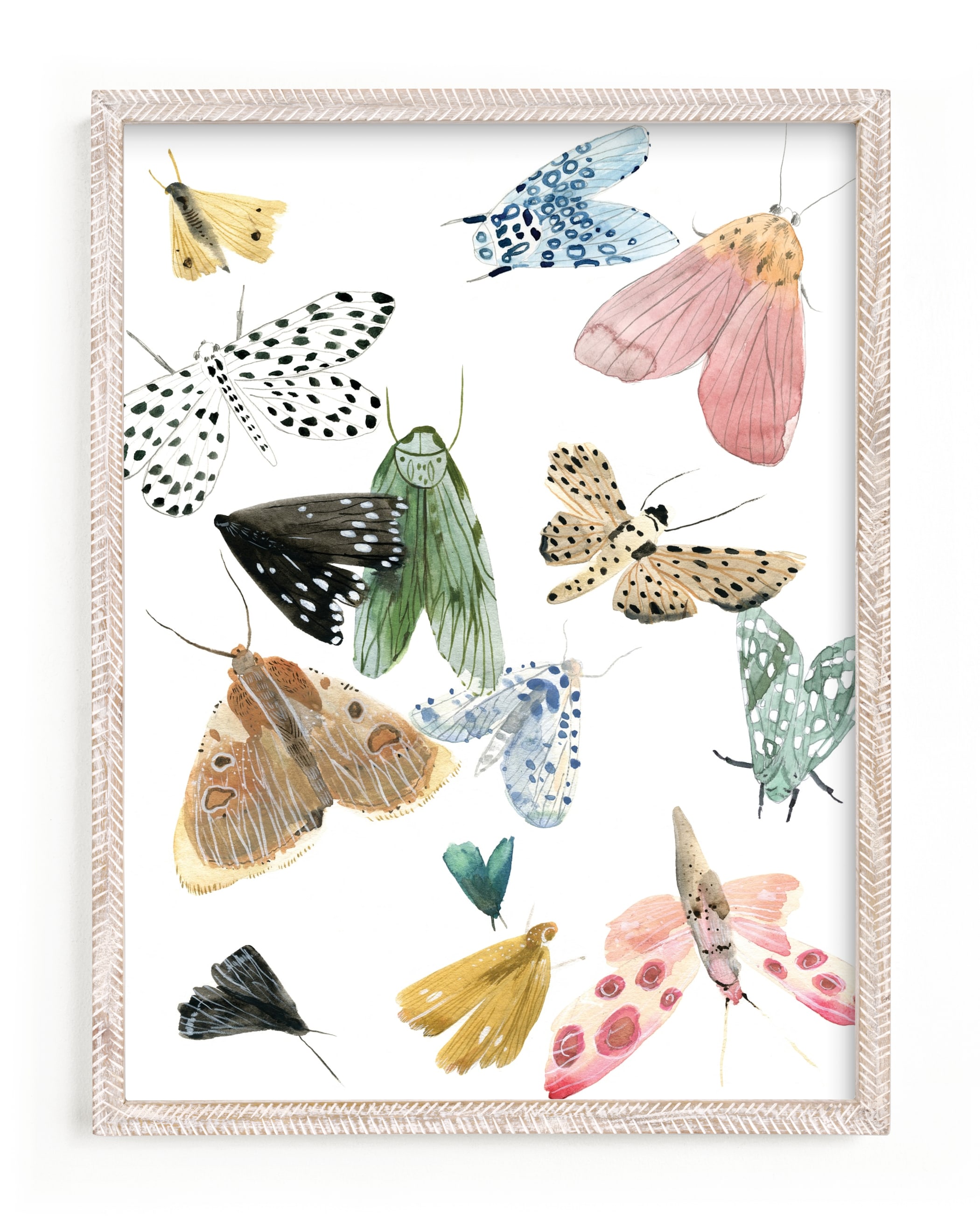 Moths Children's Art Print