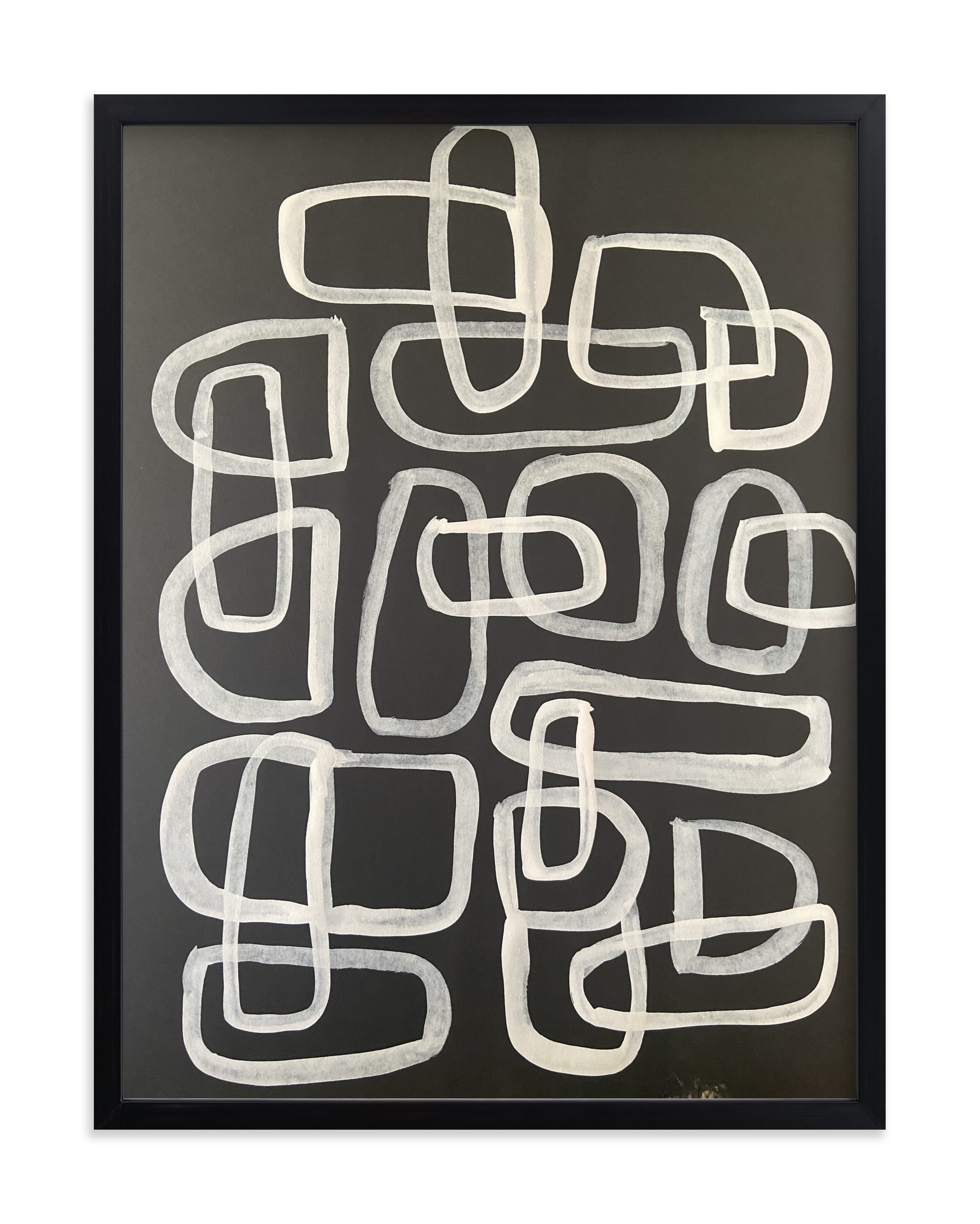 "Links and Chains No.2" - Limited Edition Art Print by Deborah Velasquez in beautiful frame options and a variety of sizes.