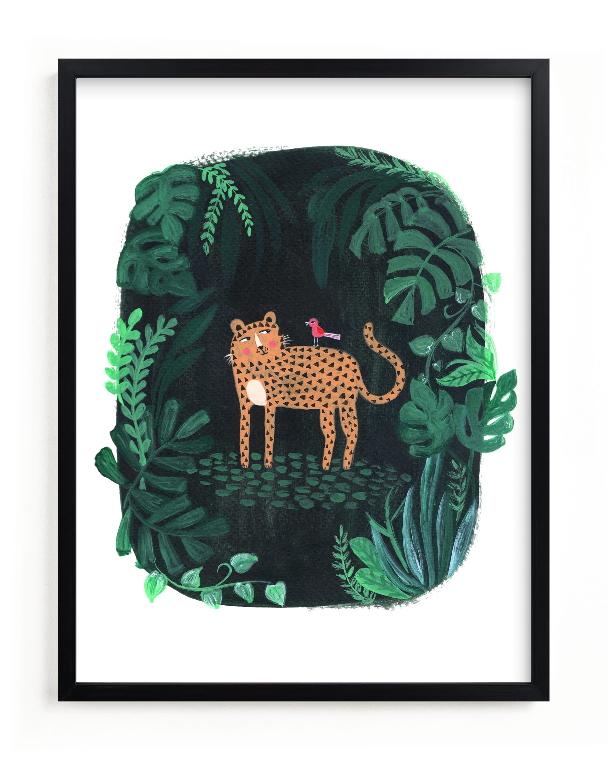 "Wild Cat" - Limited Edition Art Print by Nikita Jariwala in beautiful frame options and a variety of sizes.