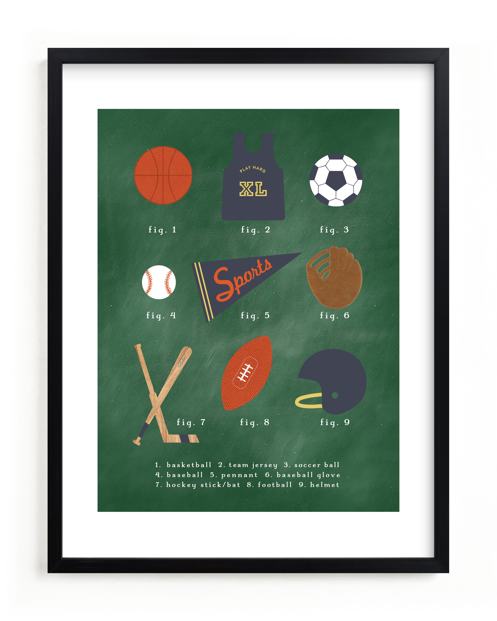 SPORTS PRIMER Children's Art Print