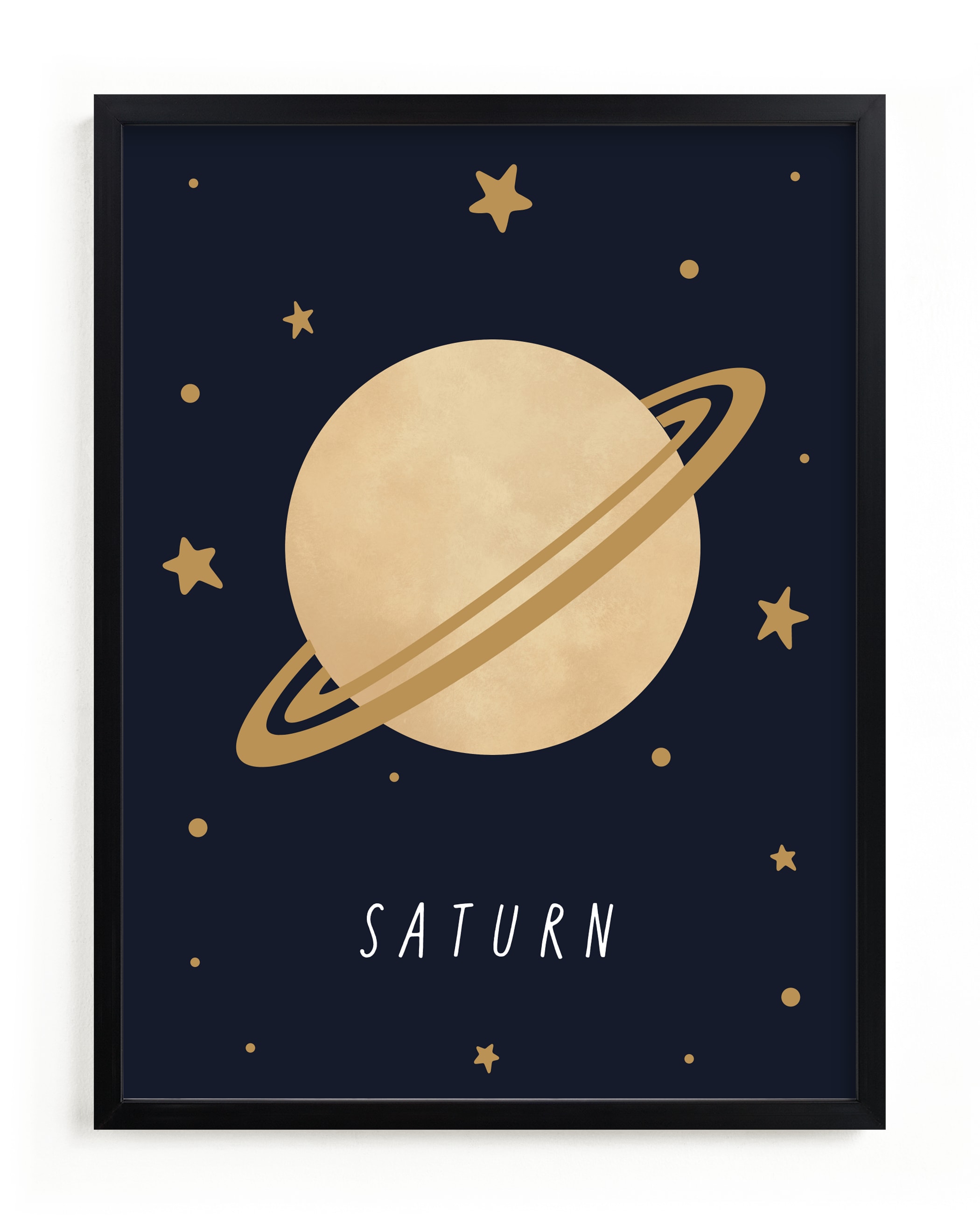 Solar System VII (Saturn) Kids Open Edition Non-Custom Art Print