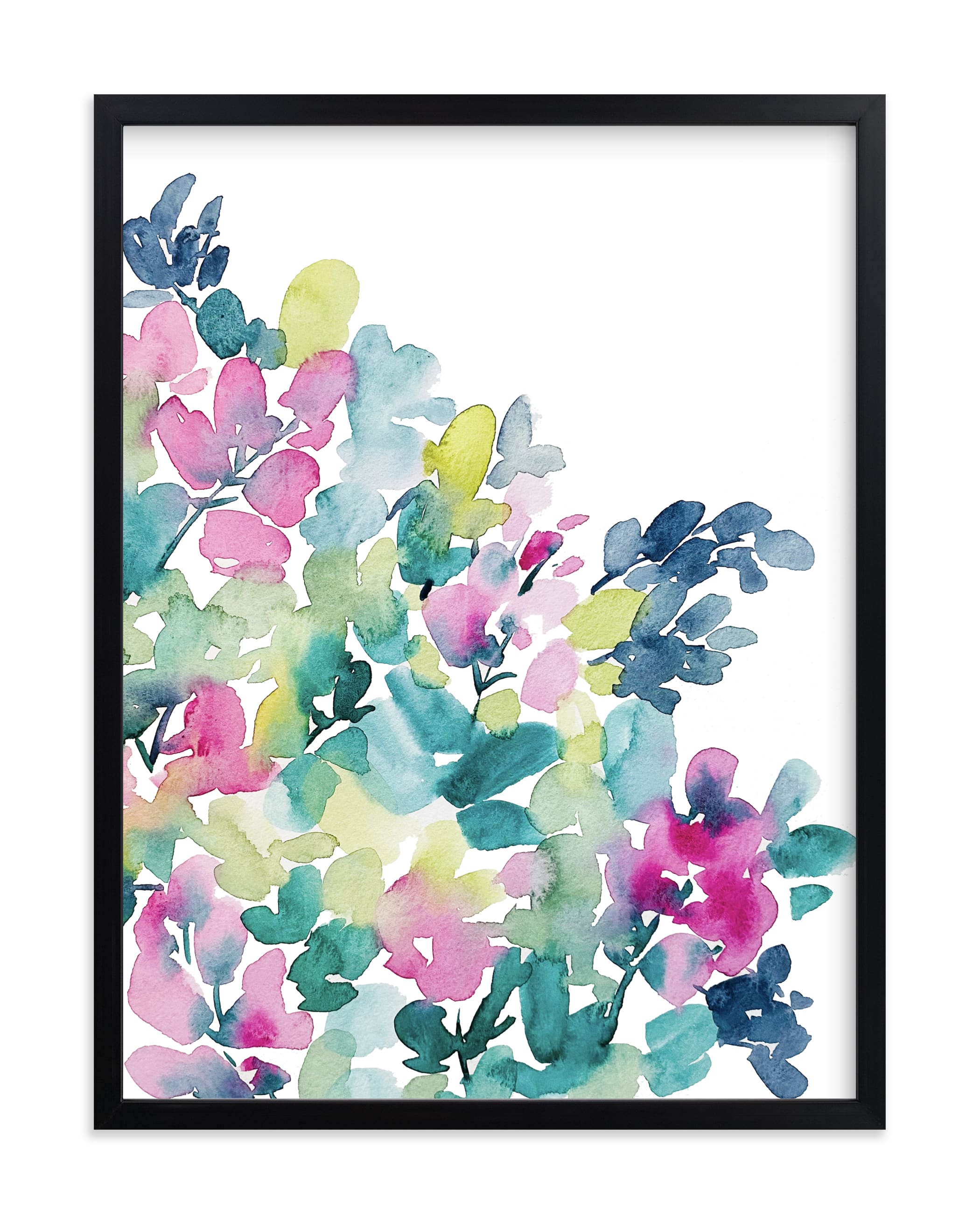 "Poppy Blooms II" by Britt Mills in beautiful frame options and a variety of sizes.