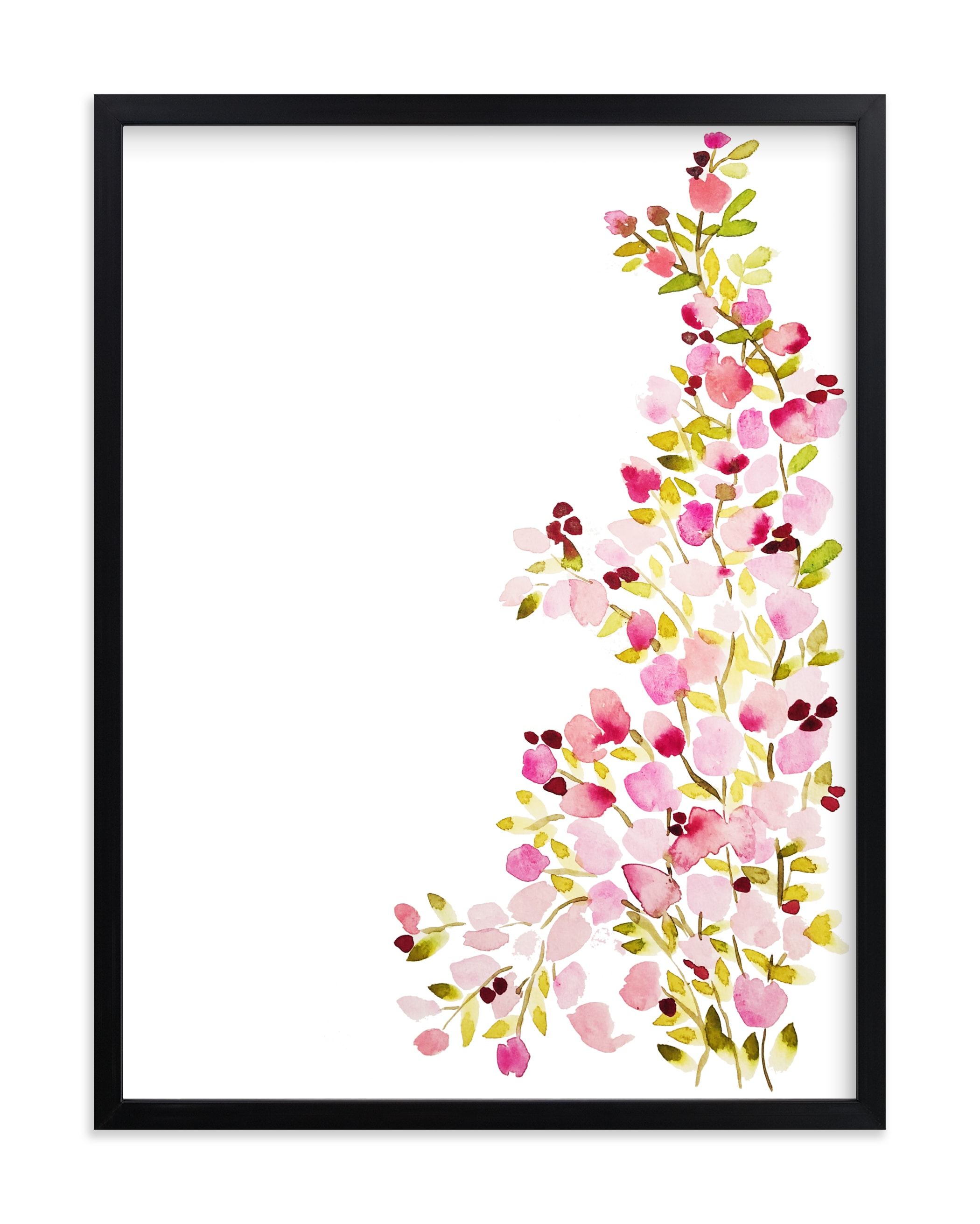 "Climbing Petals" by Britt Mills in beautiful frame options and a variety of sizes.