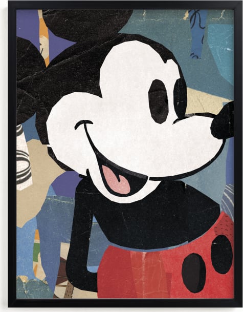This is a colorful disney art by Sumak Studio called Paper Mickey Mouse.