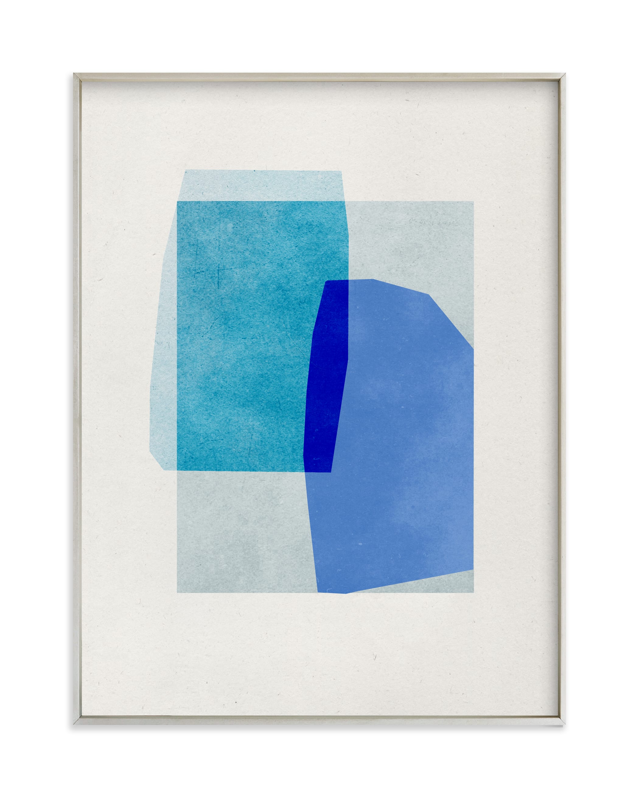 blue abstraction Art Print