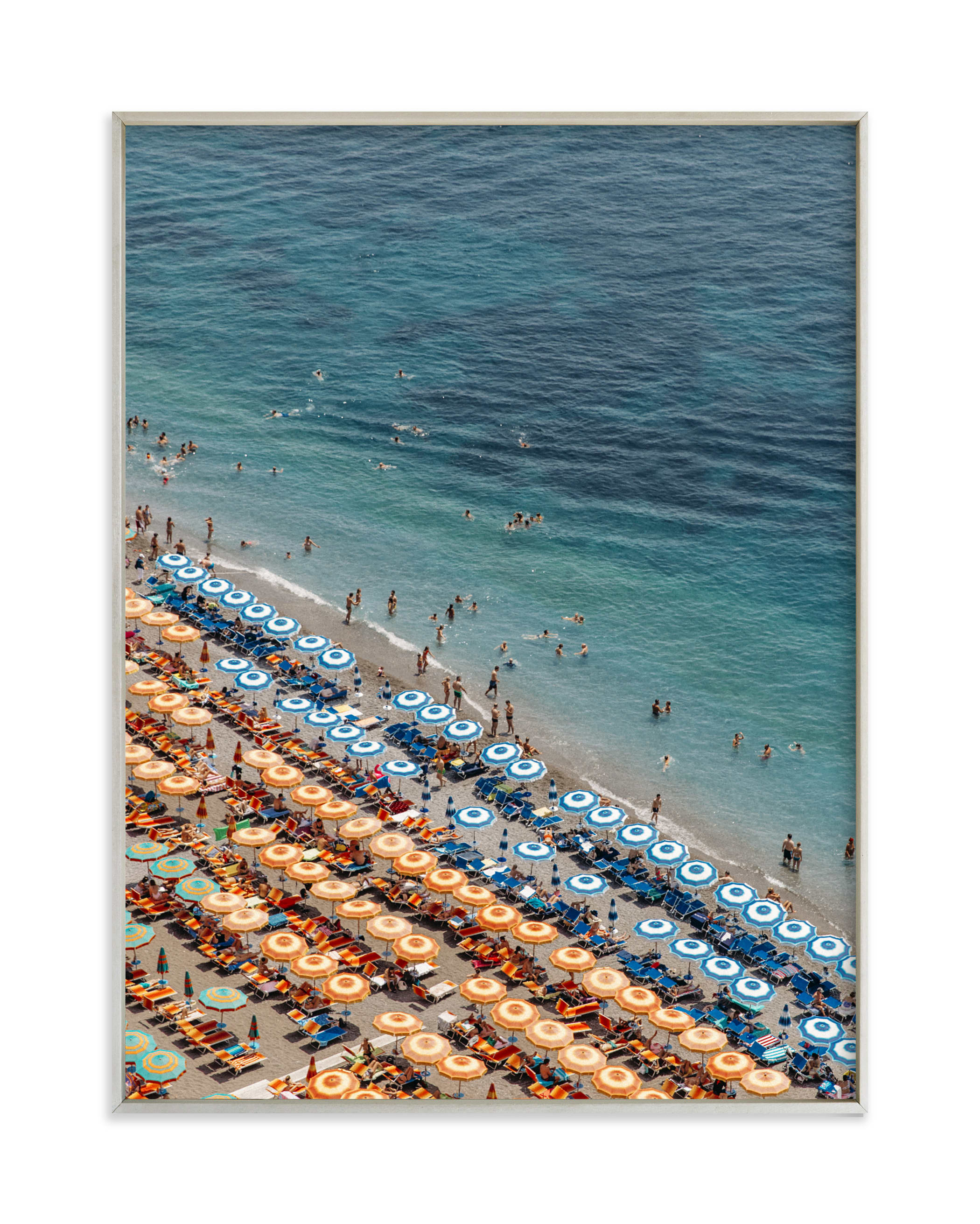 Positano Beach Aerial Art Print