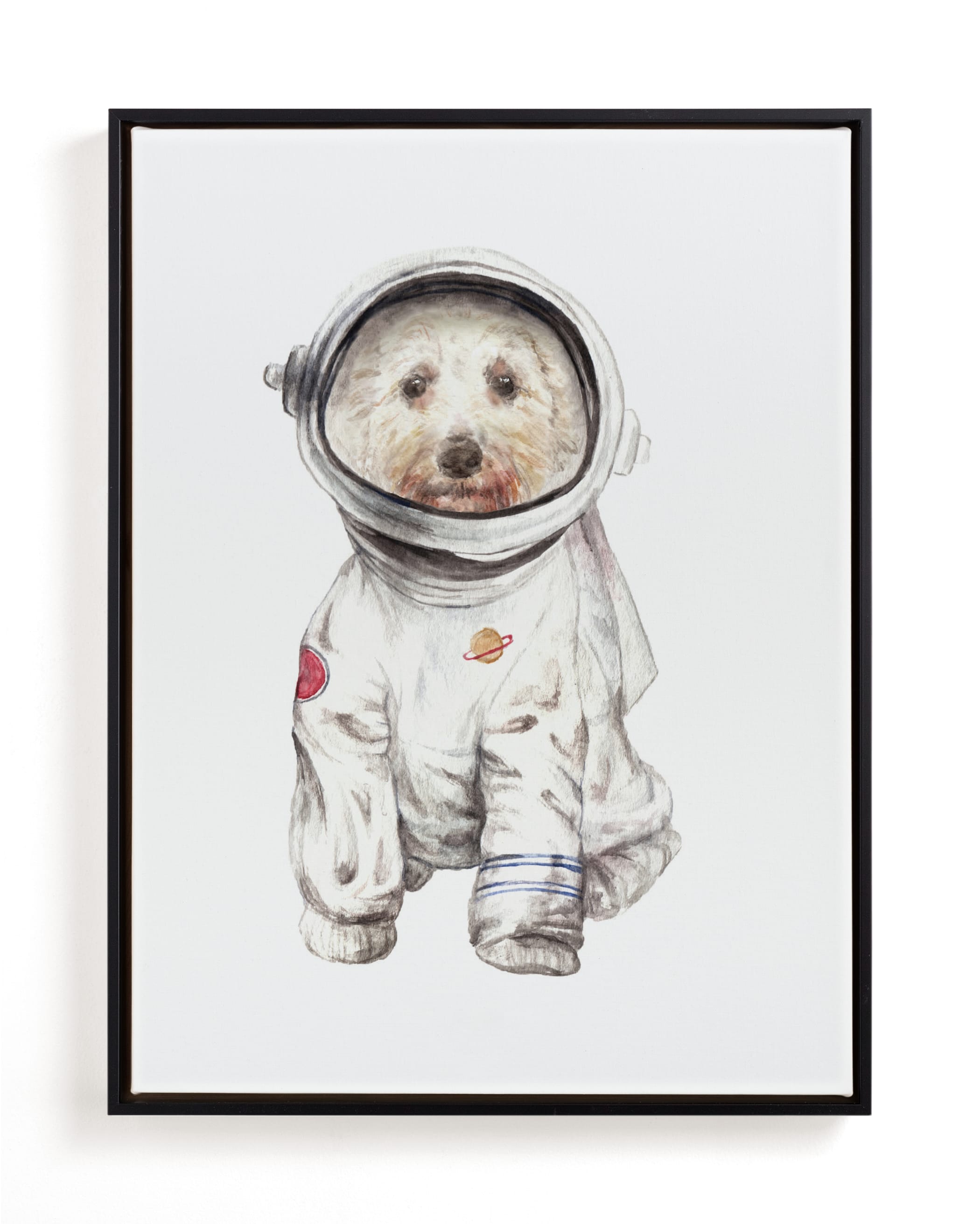 Laika the Space Pup Children's Art Print