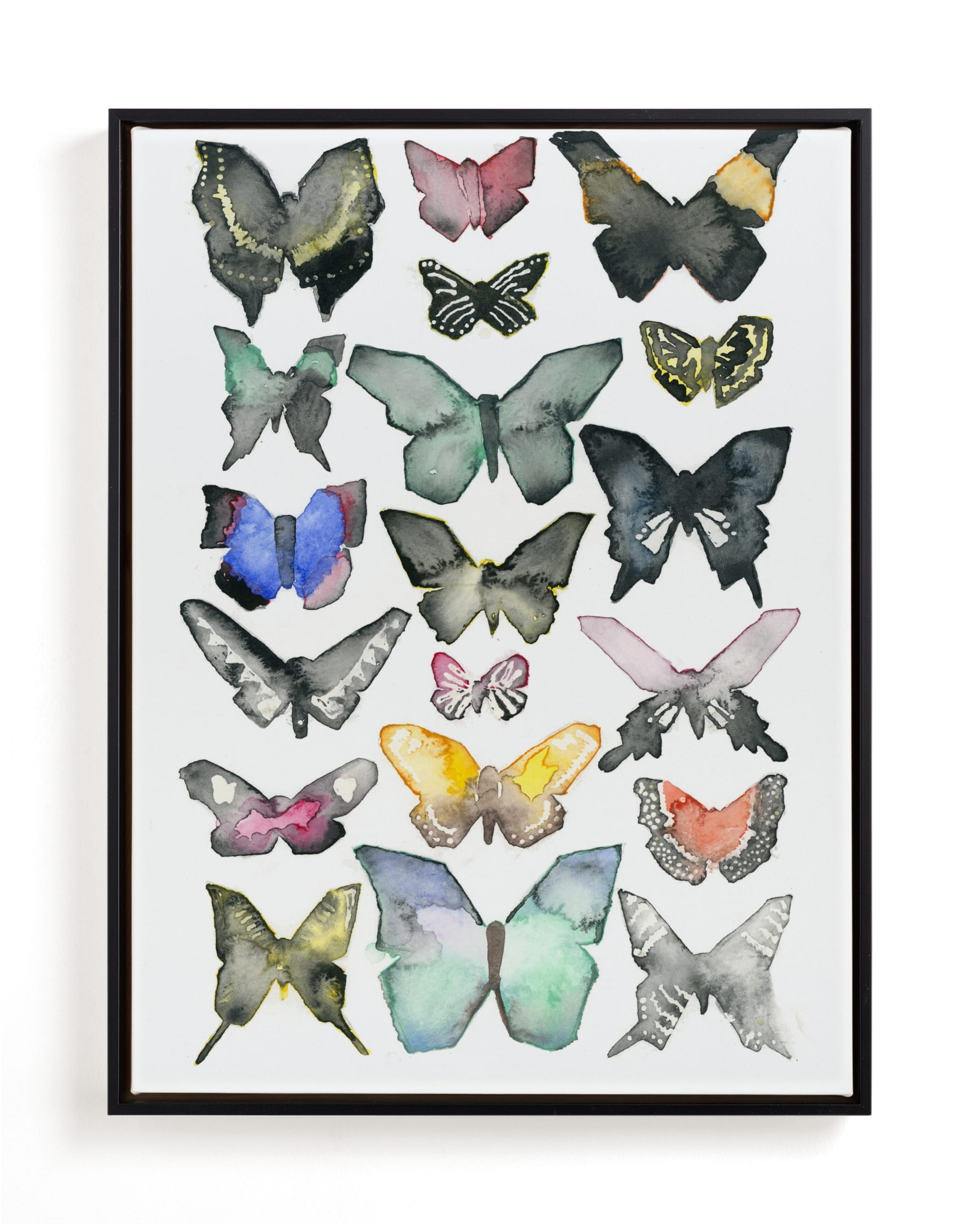Watercolor Butterfly Collection Children's Art Print