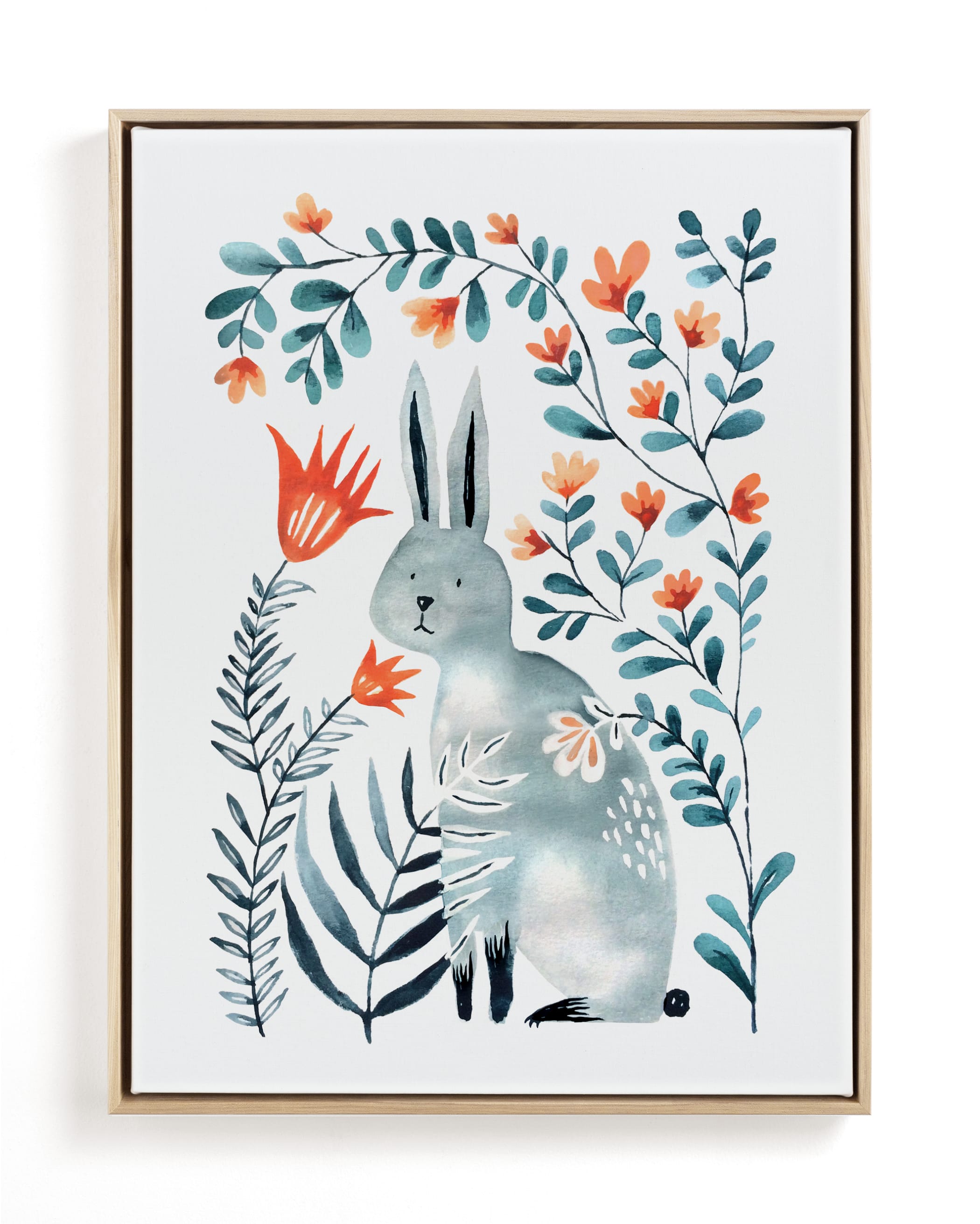 Meadow Bunny Children's Art Print