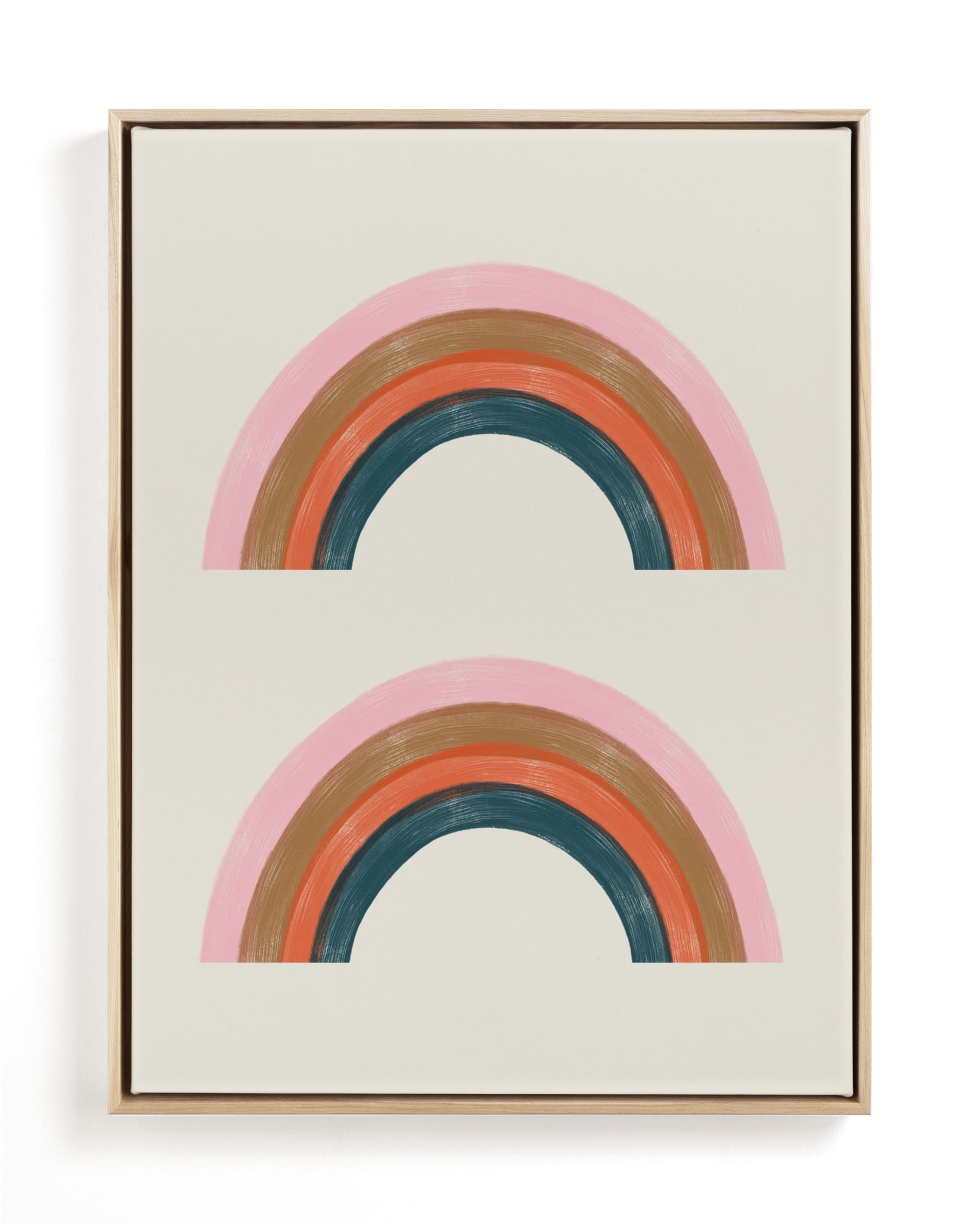 Double Vintage Rainbow Children's Art Print