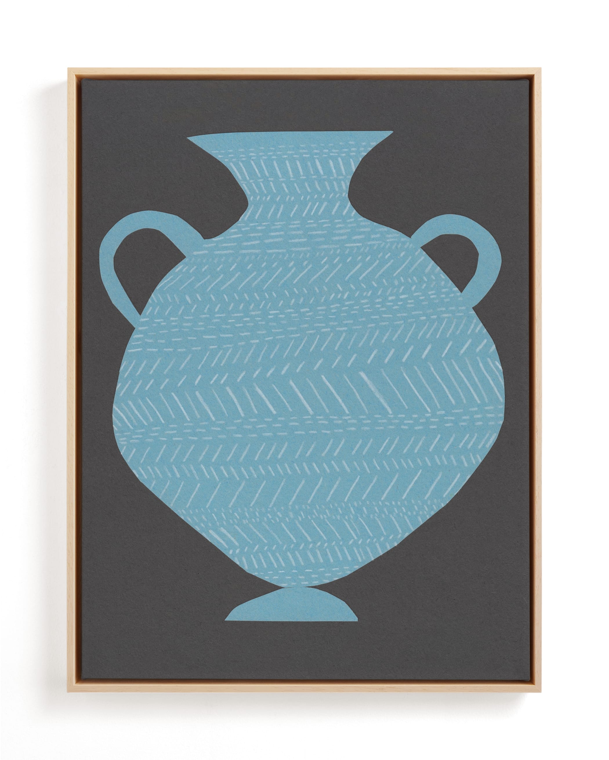 Amphora (blue) Art Print