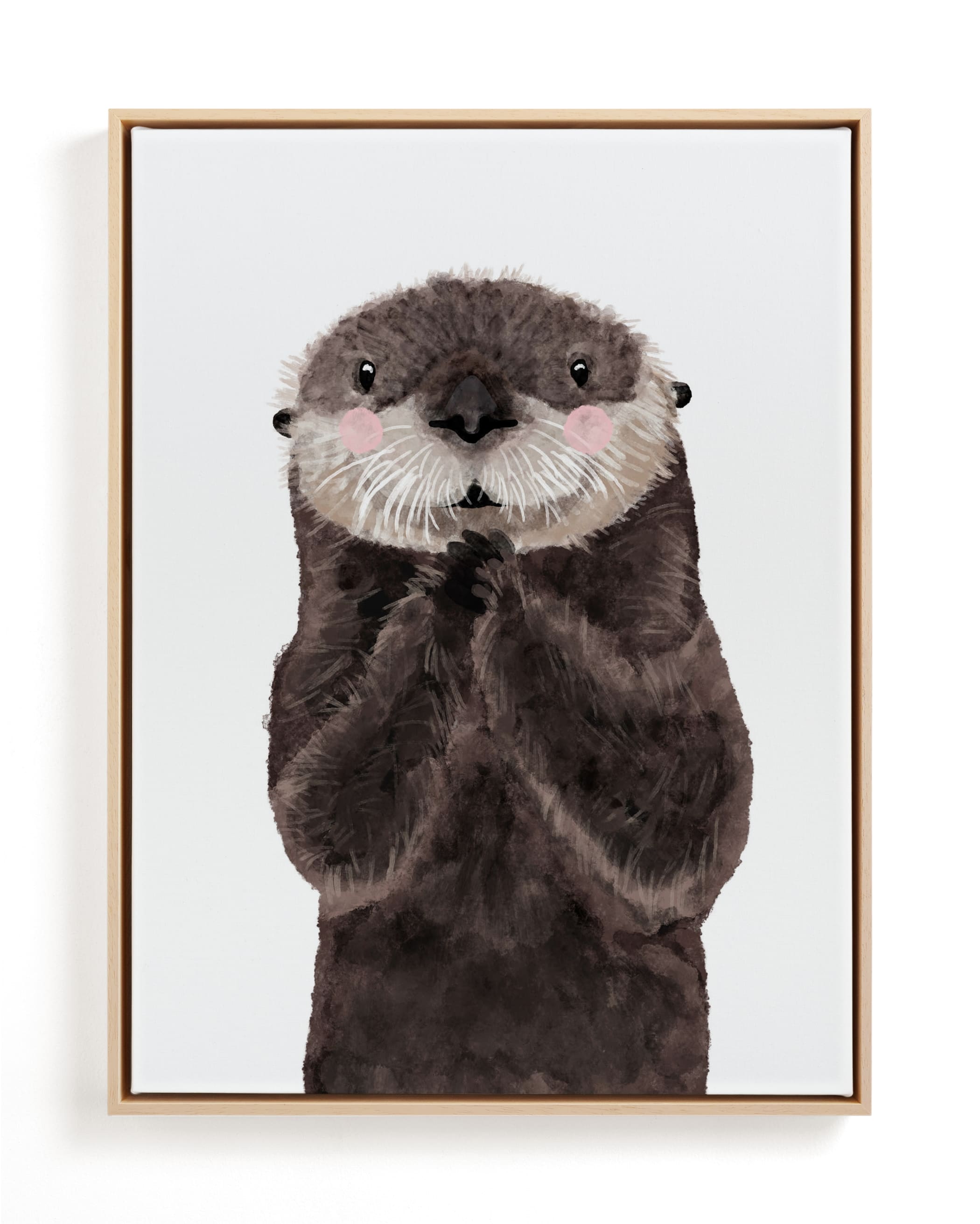 Baby Animal Sea Otter Children's Art Print