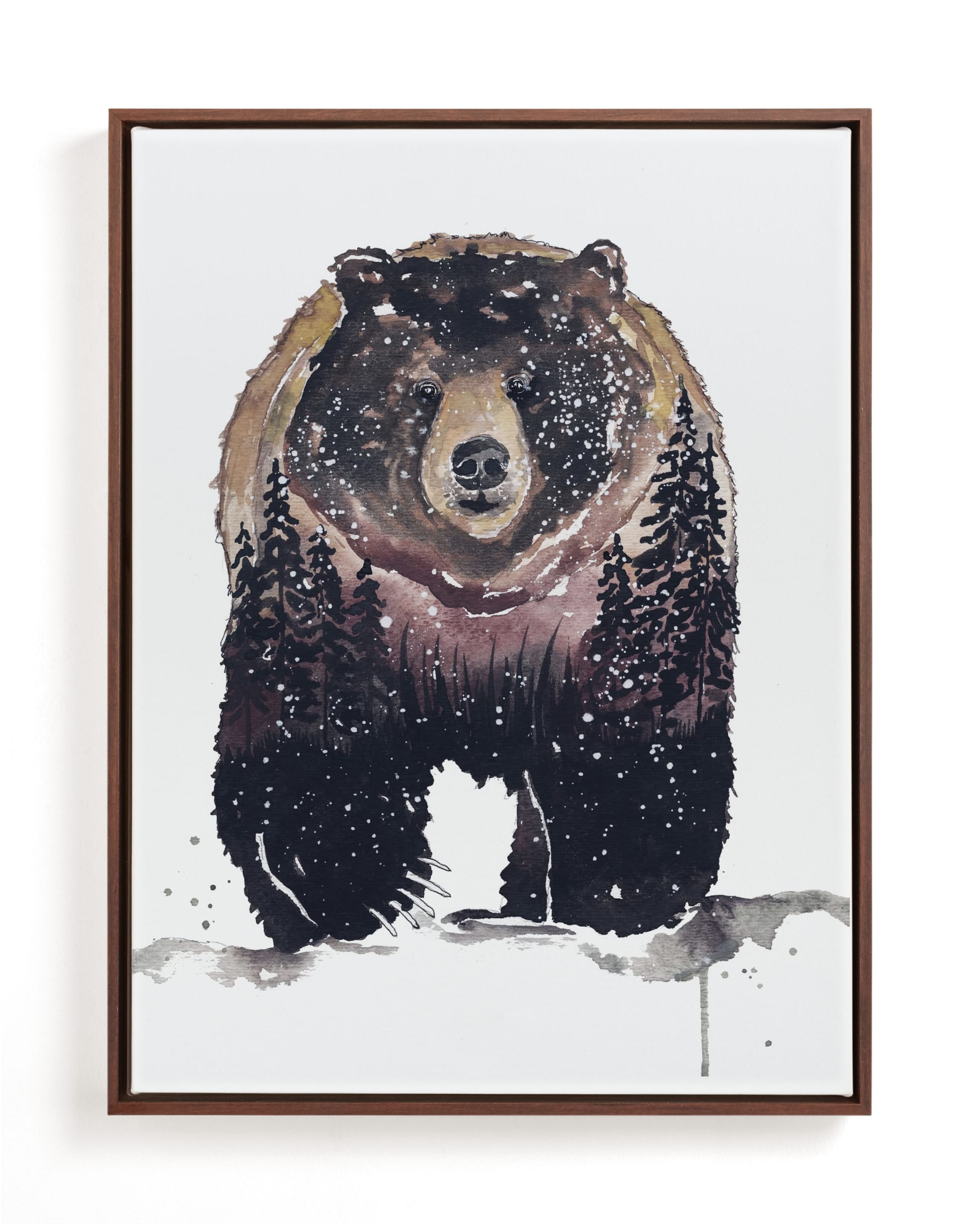 Nature Bear Children's Art Print