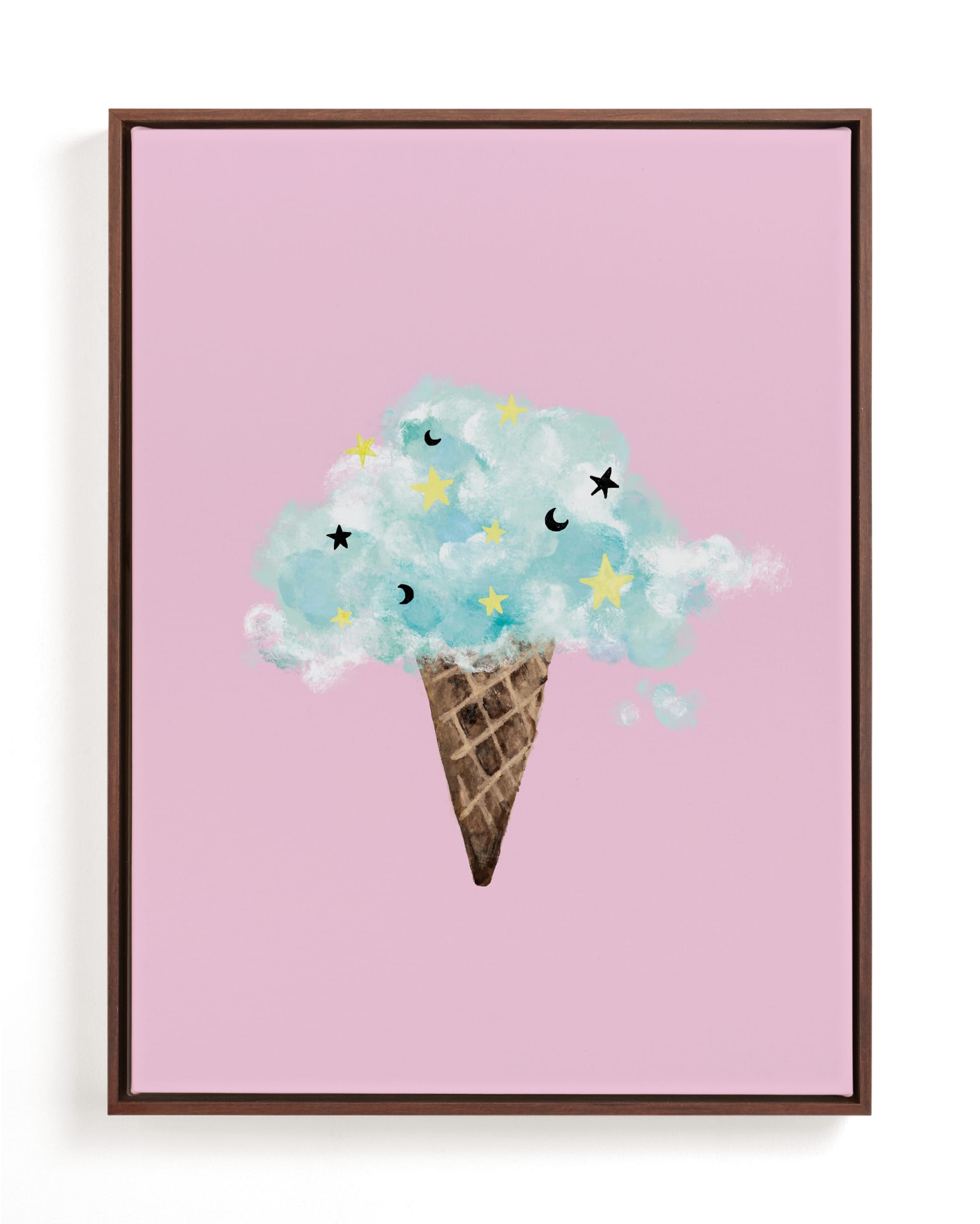 cloud ice cream Children's Art Print