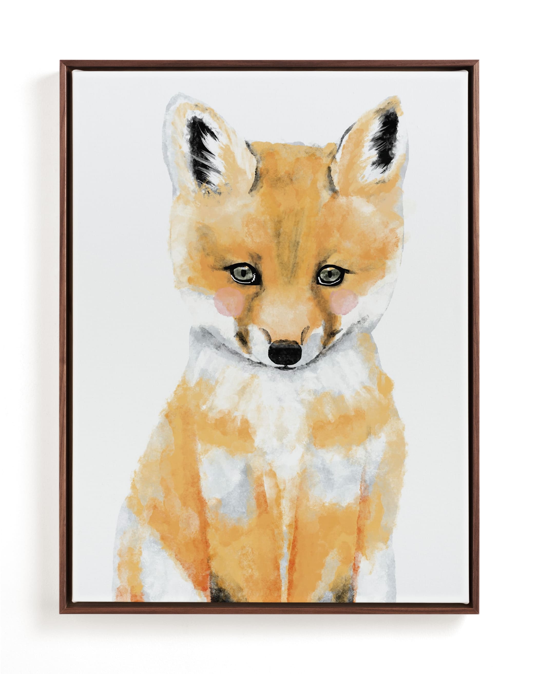 Baby Animal.Fox Children's Art Print