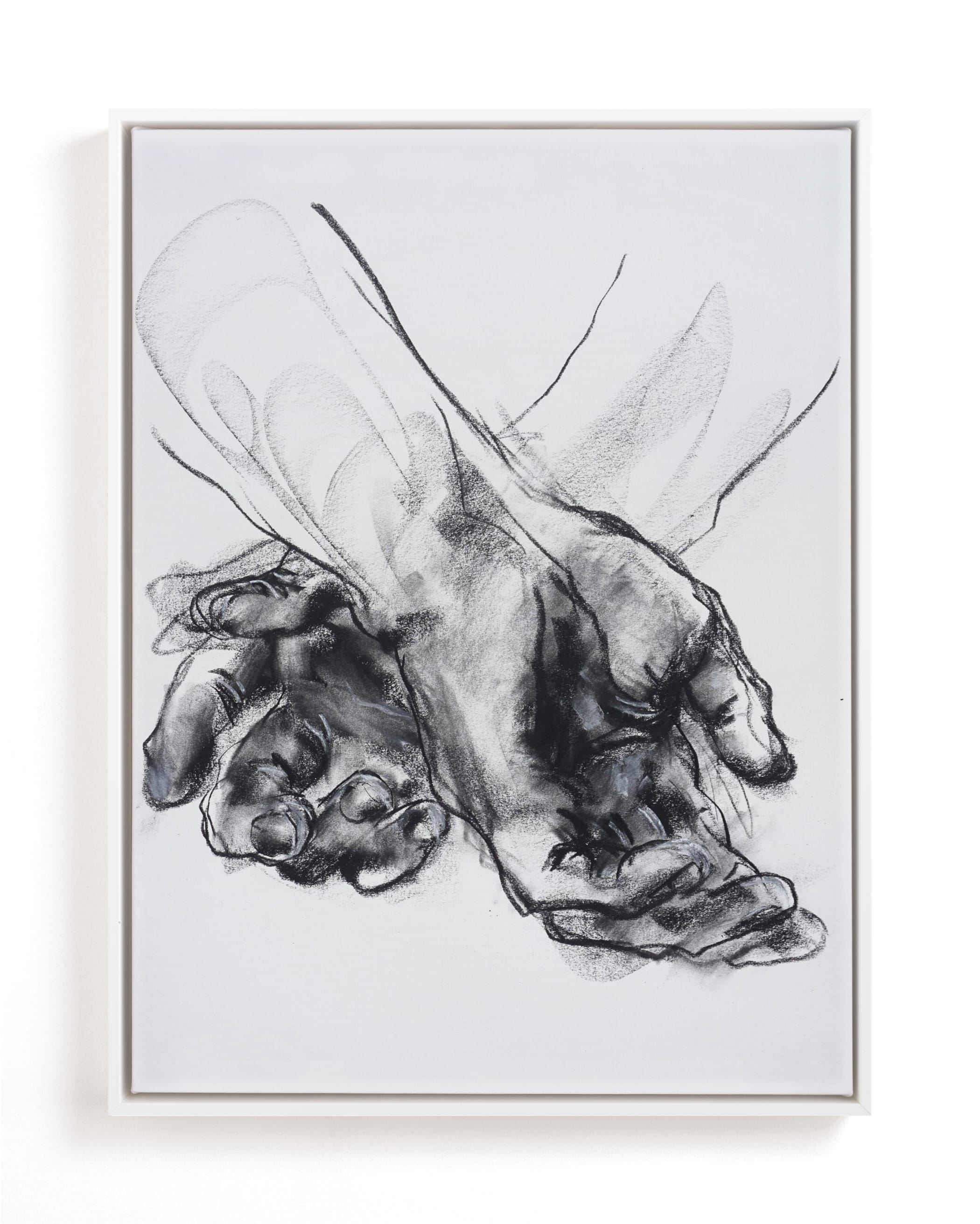 Drawing 561 - Crossed Hands Art Print