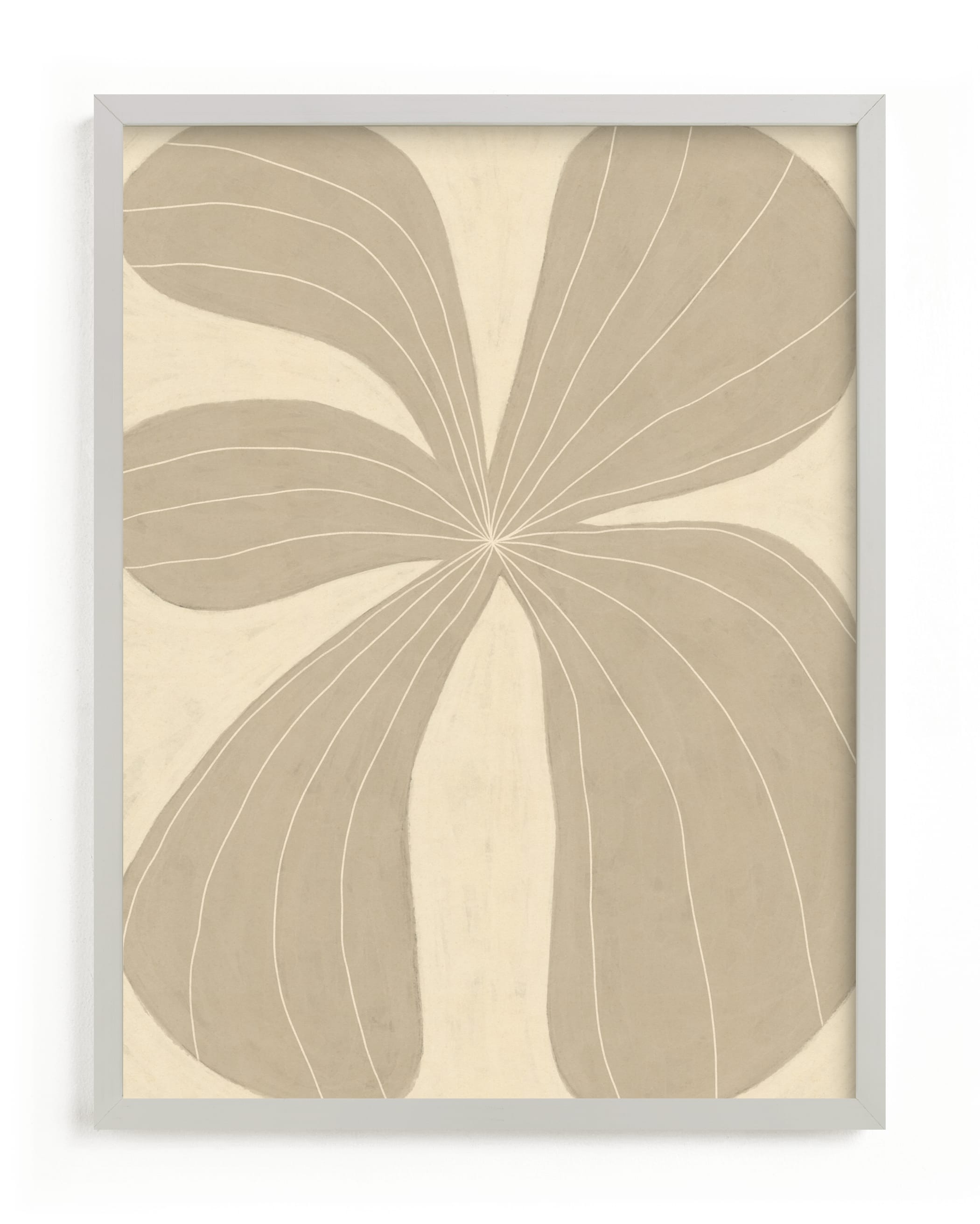 "Beige Flower" - Limited Edition Art Print by Alisa Galitsyna in beautiful frame options and a variety of sizes.