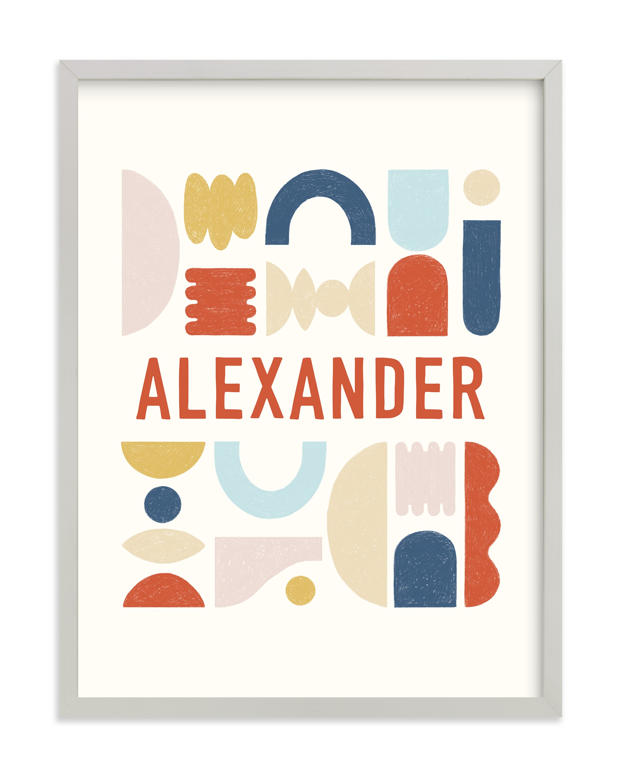 Mid-Century Kid Children's Custom Art Print