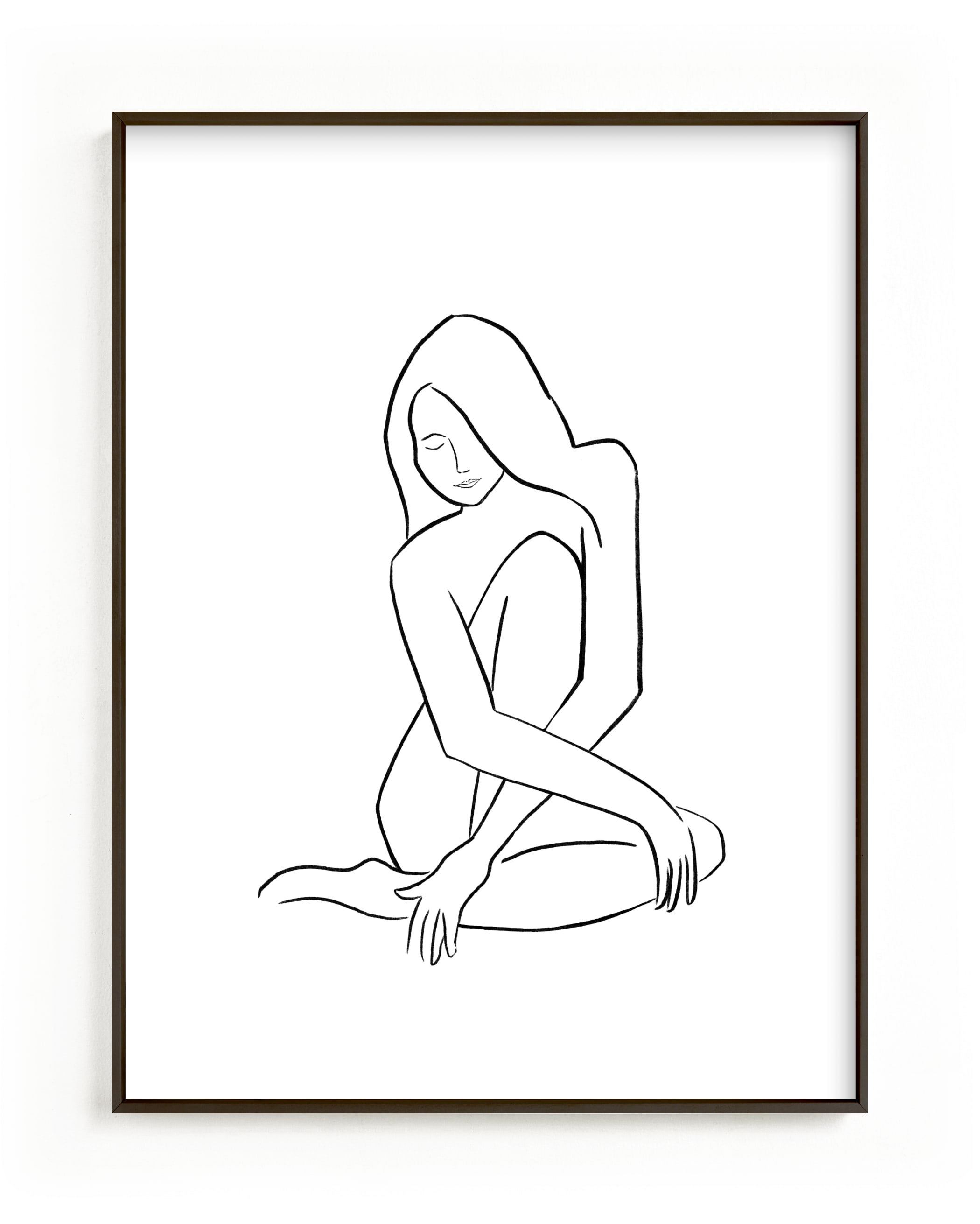"Nude Woman" by Jennifer Hallock in beautiful frame options and a variety of sizes.