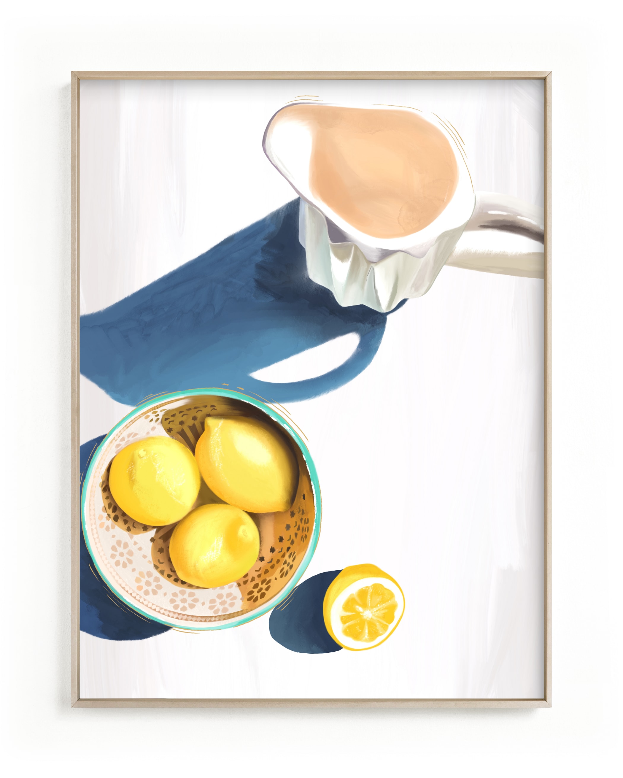 Flatlay Lemon Study No.2 Wall Art Print