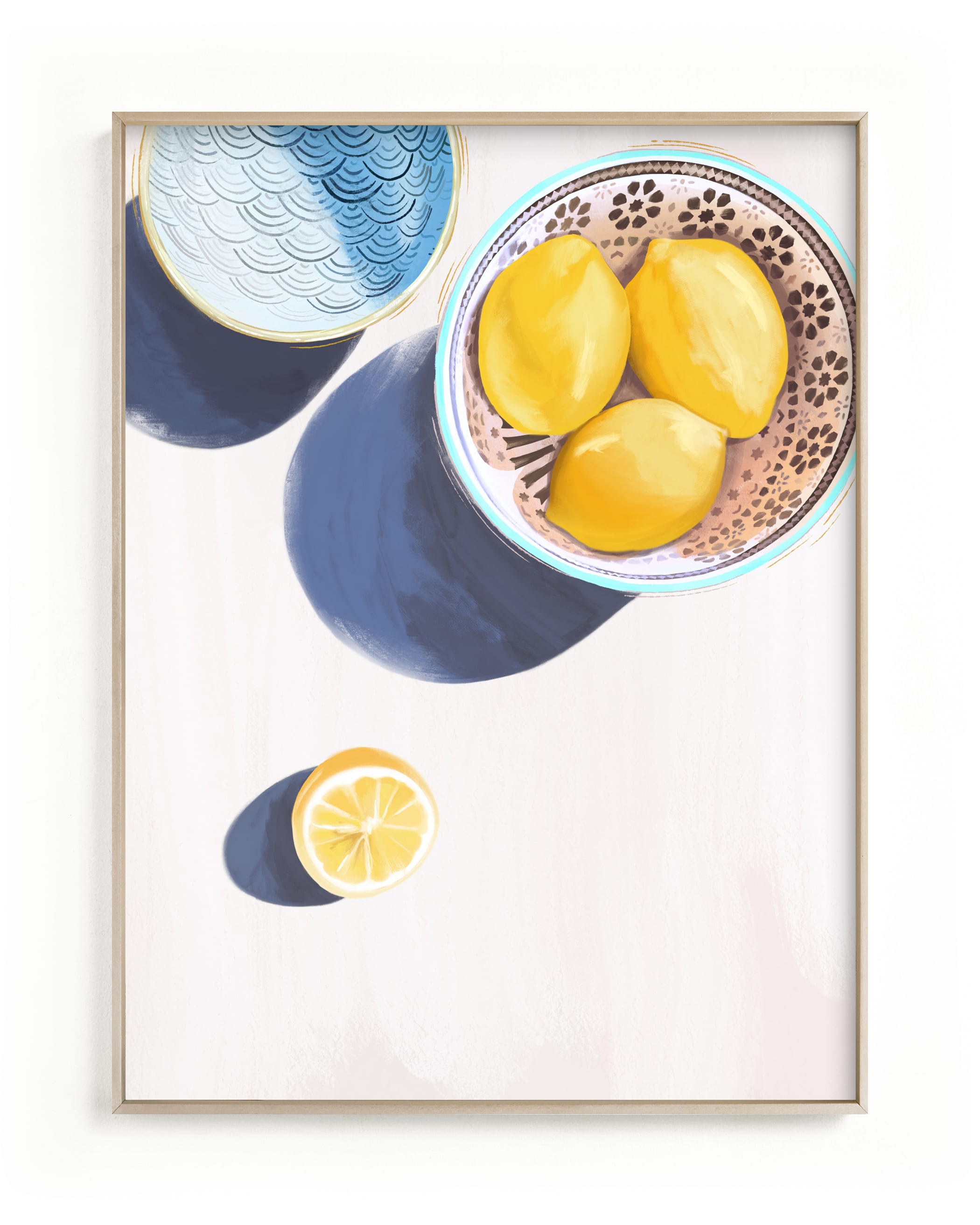 Flatlay Lemon Study No.3 Wall Art Print