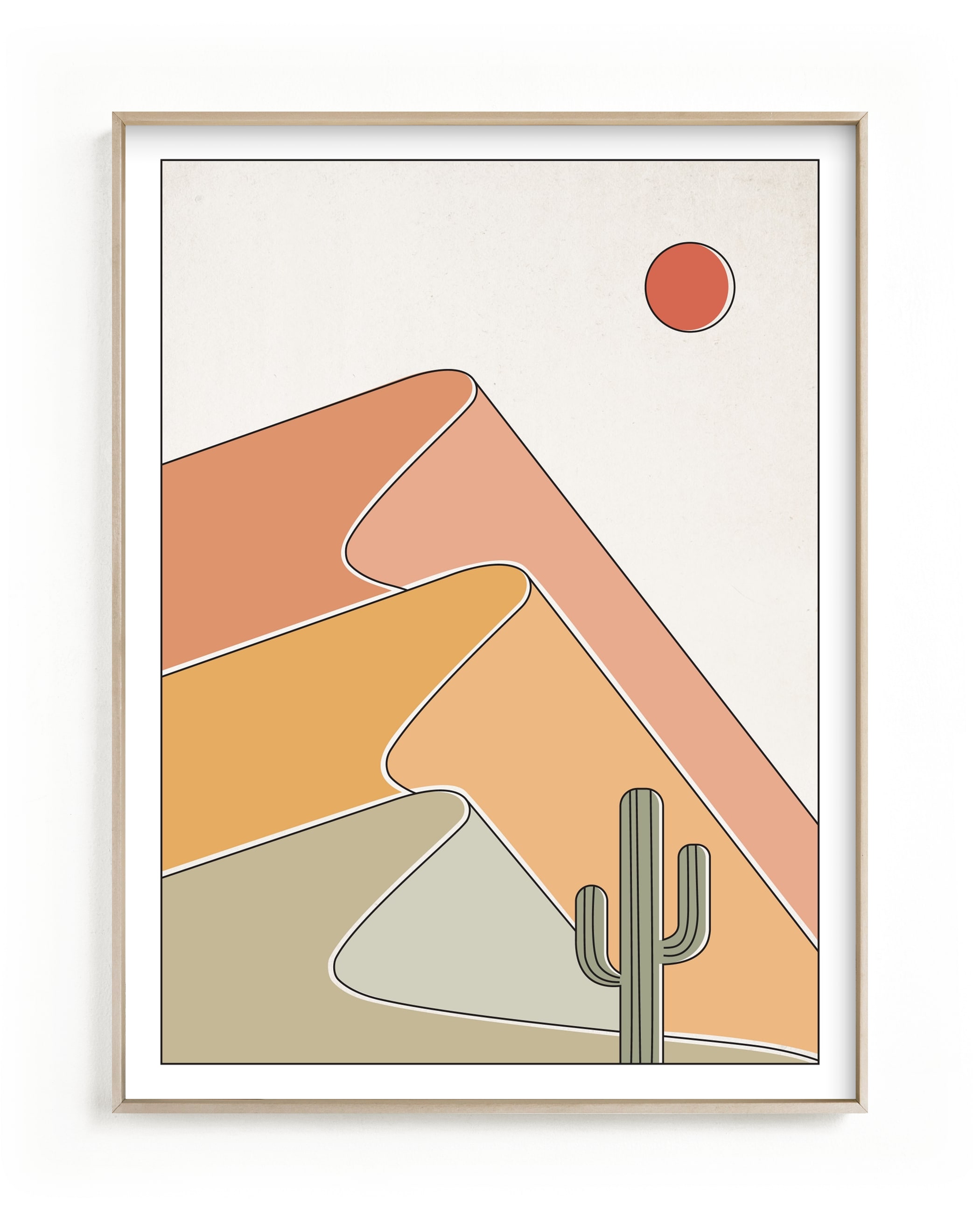 Gradual Desert Children's Art Print