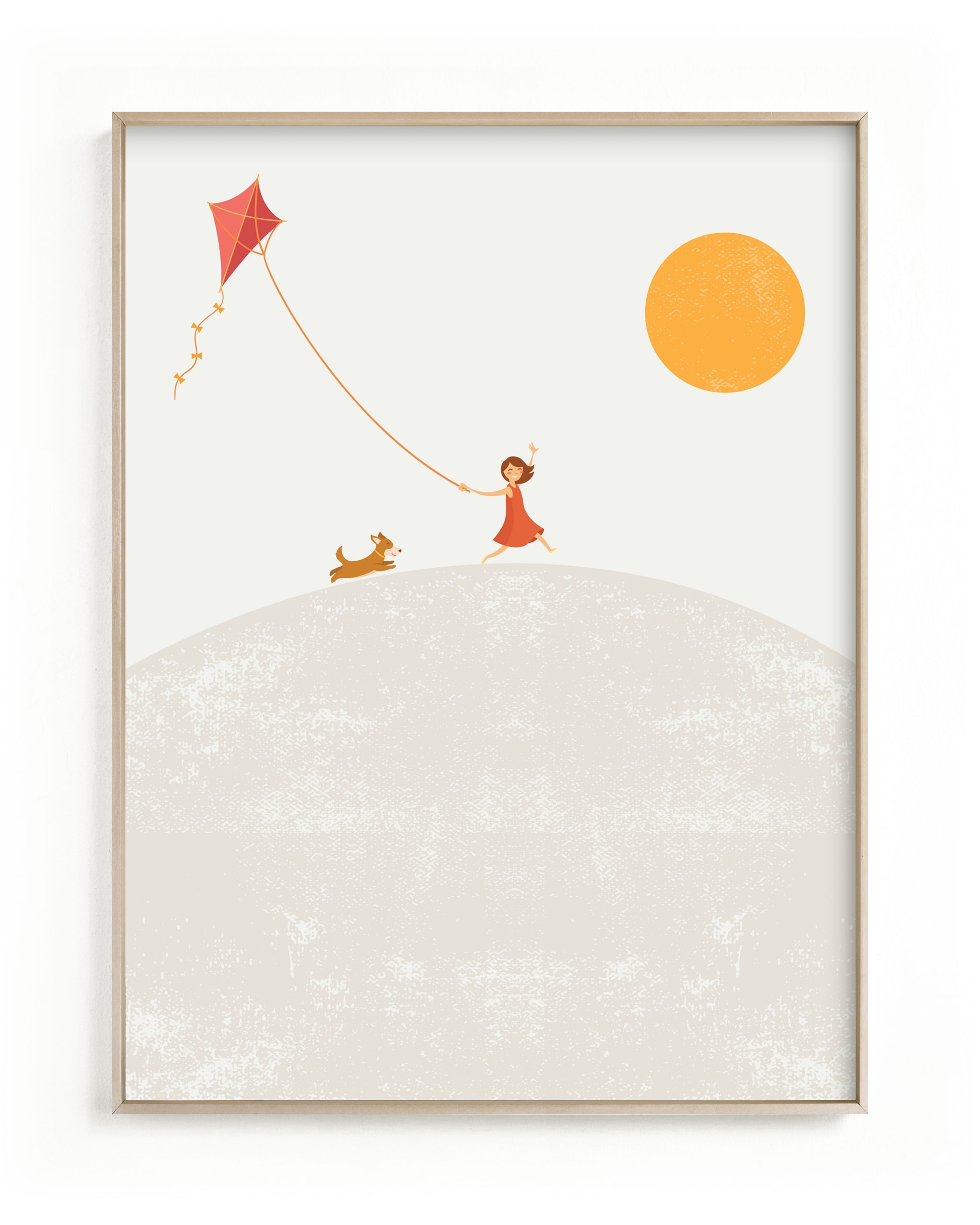Over the Hill Children's Art Print