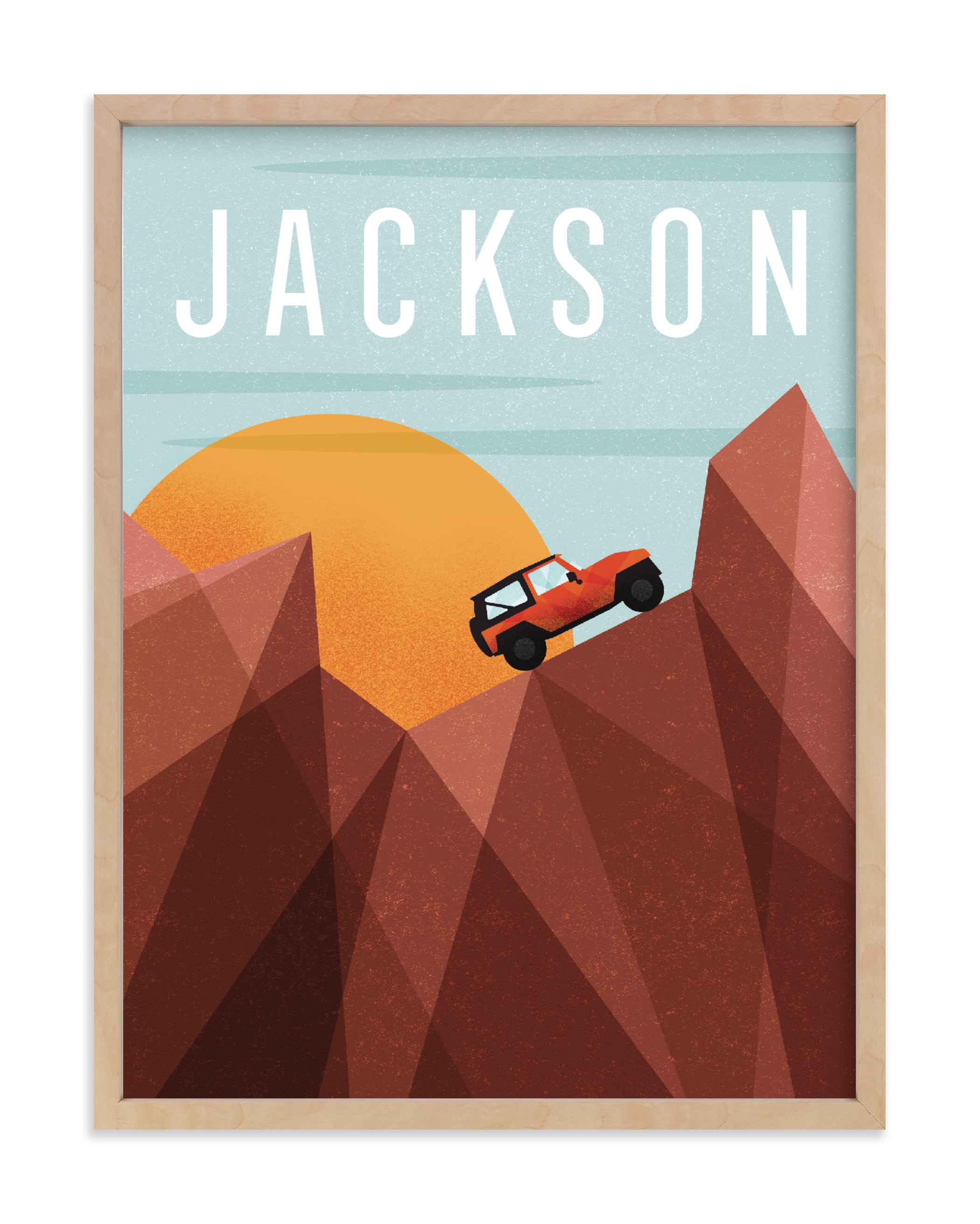 Canyon Adventure Children's Custom Art Print
