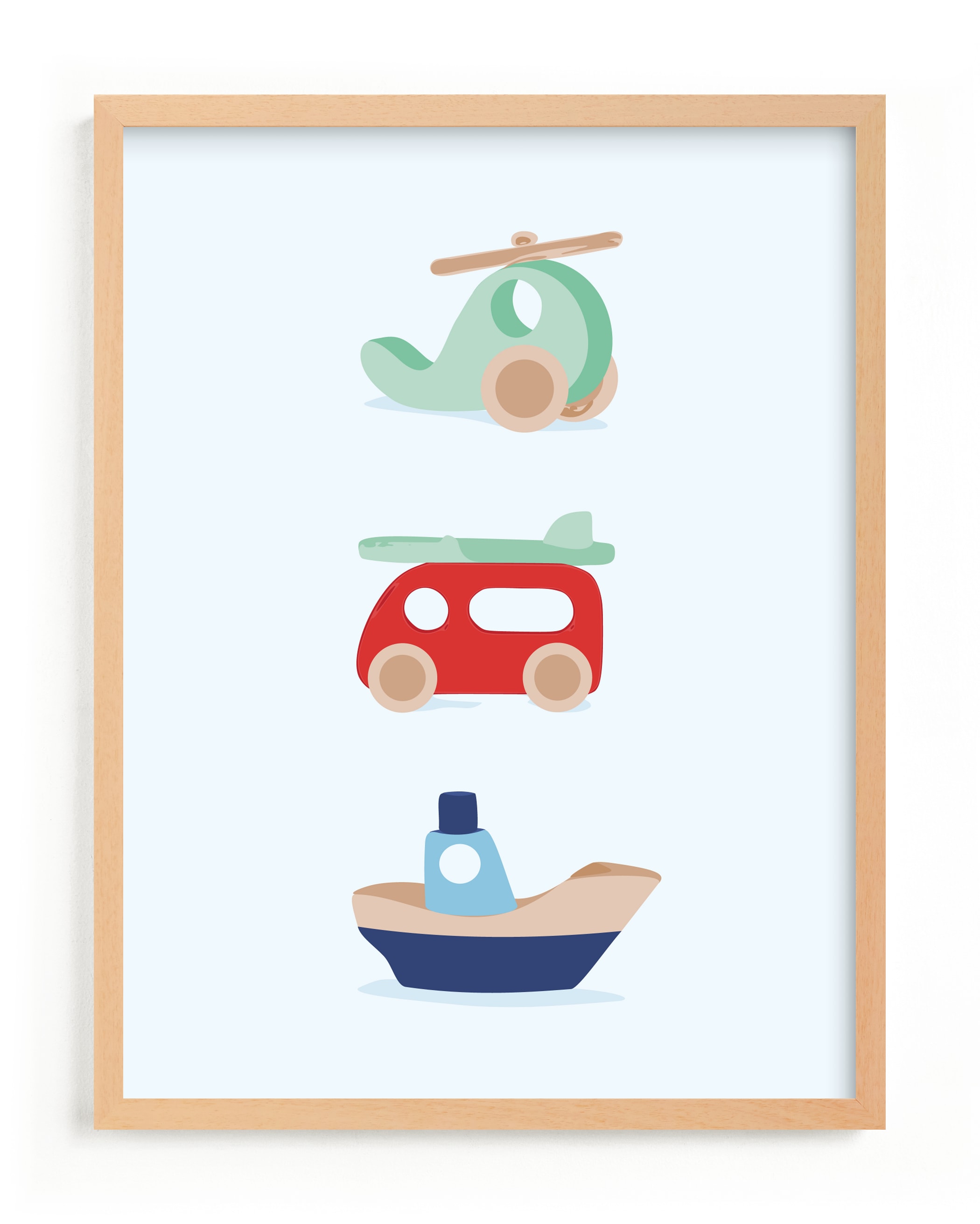 Air Land Sea Children's Art Print