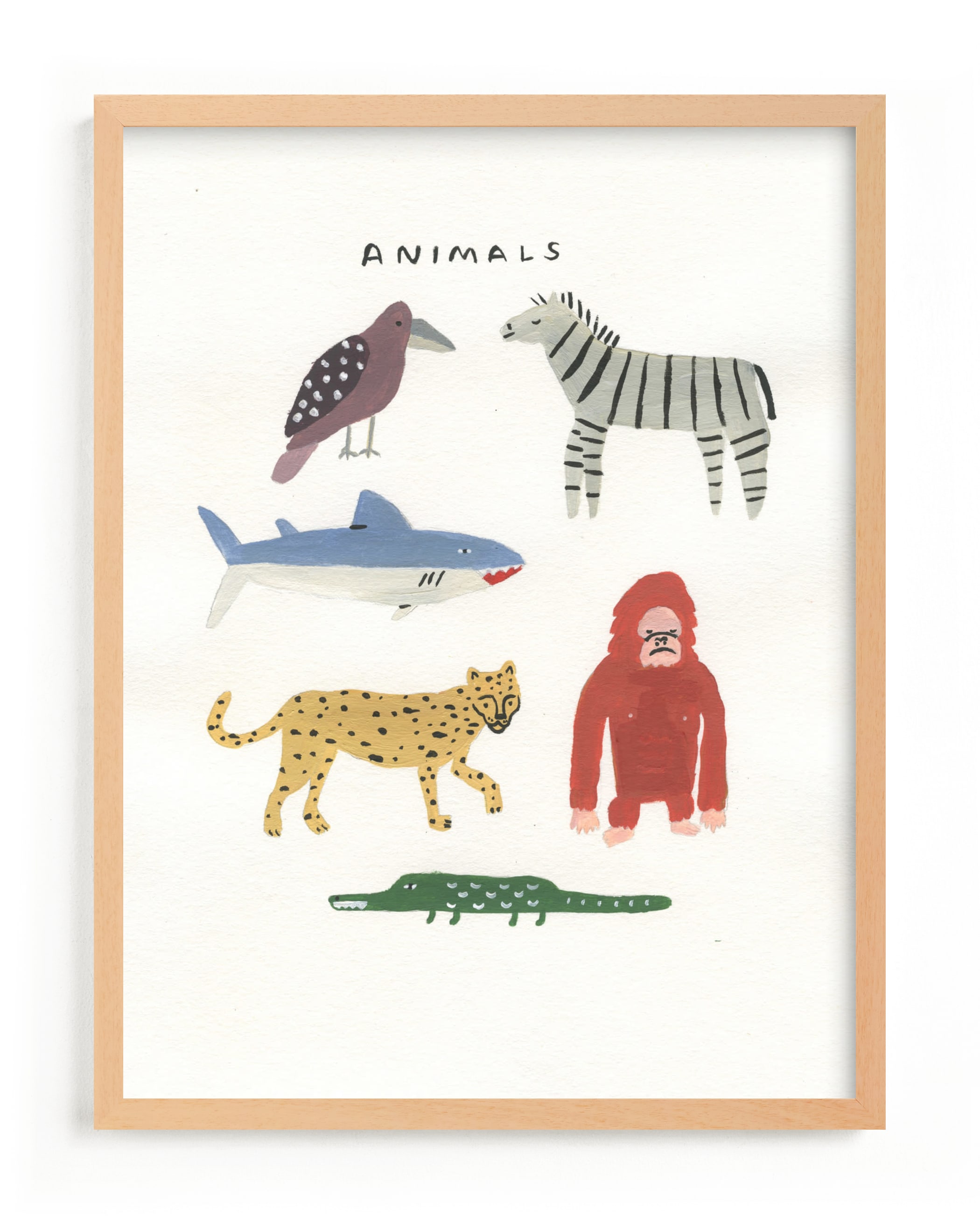 Animal Kingdom Children's Art Print