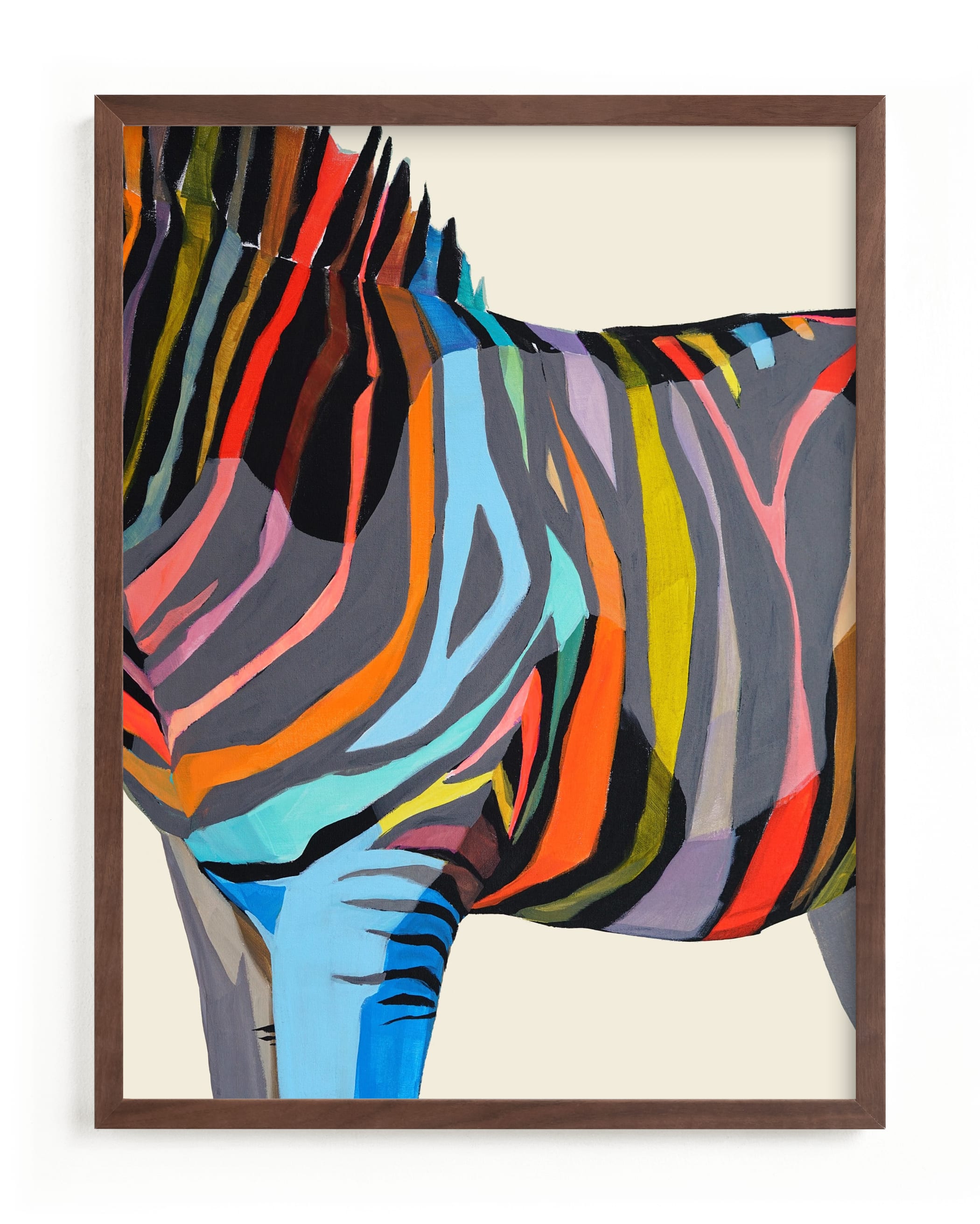 Safari Stripes Children's Art Print