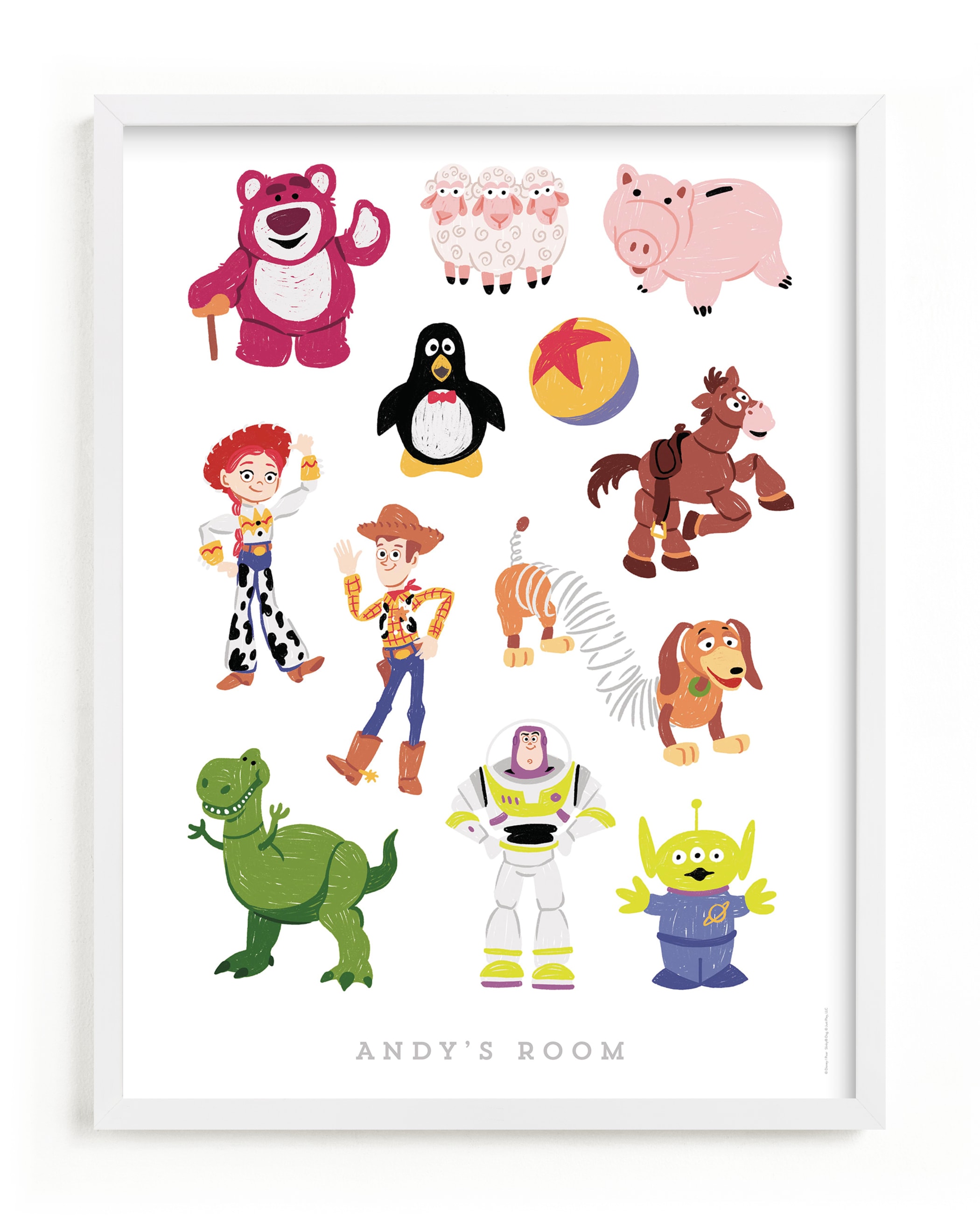 Andy's Toys | Toy Story Disney Giftable Kids Art
