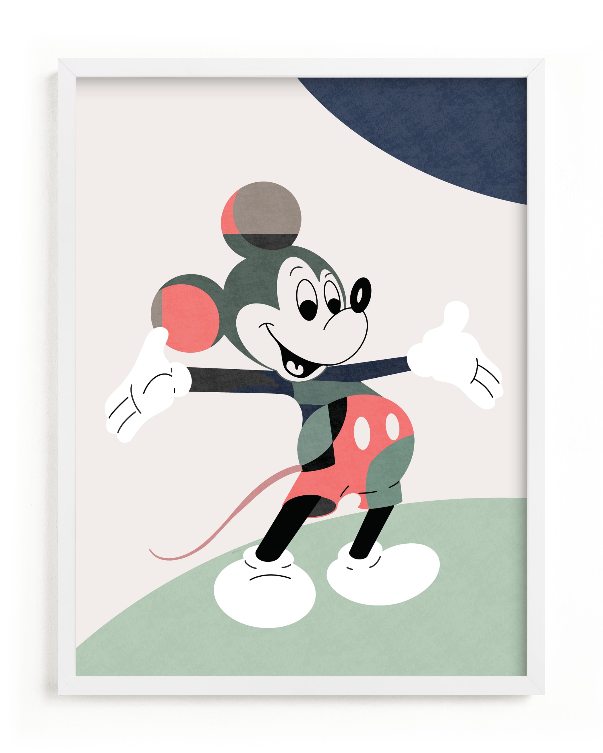 "The one and only | Mickey Mouse" - Limited Edition Art Print by Maja Cunningham in beautiful frame options and a variety of sizes.