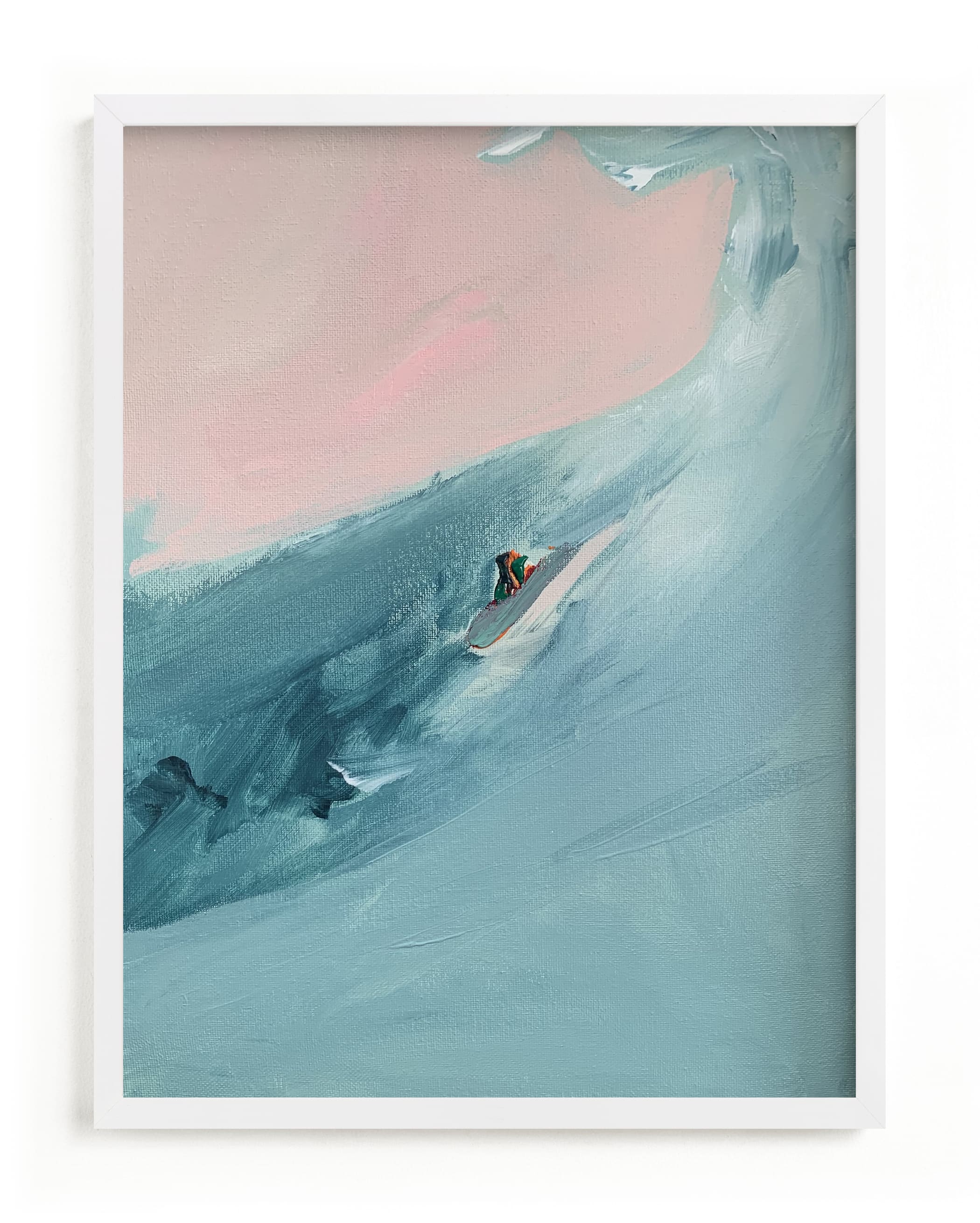 Santa Cruz Surfer Wall Art Print