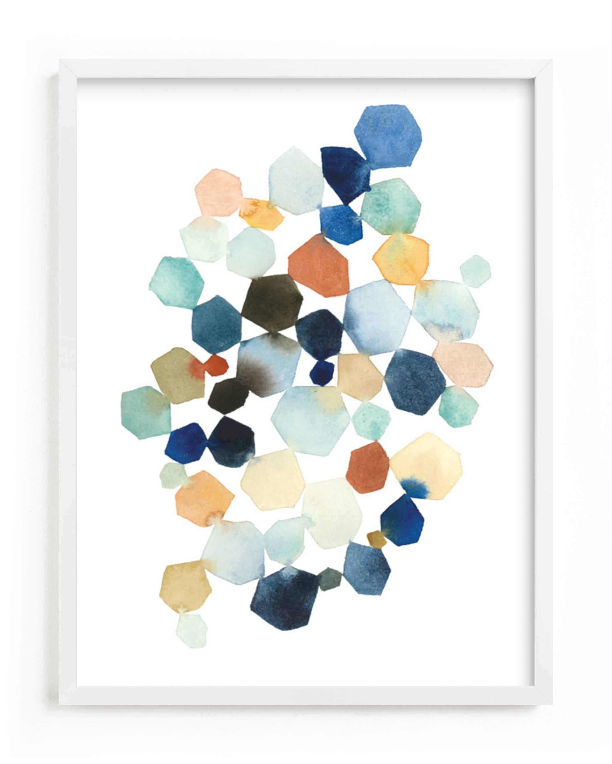 Hexagon Cluster Art Print